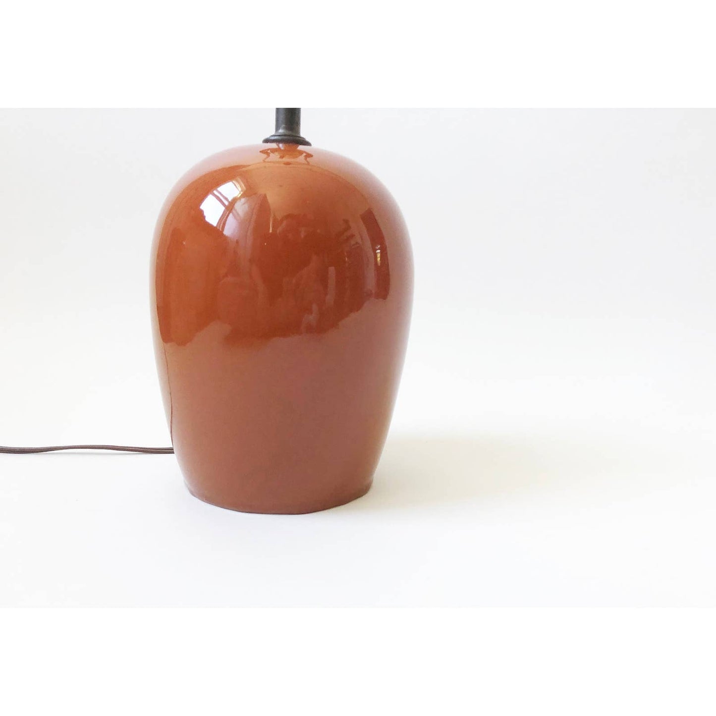 Vintage Orange Ceramic Table Lamp