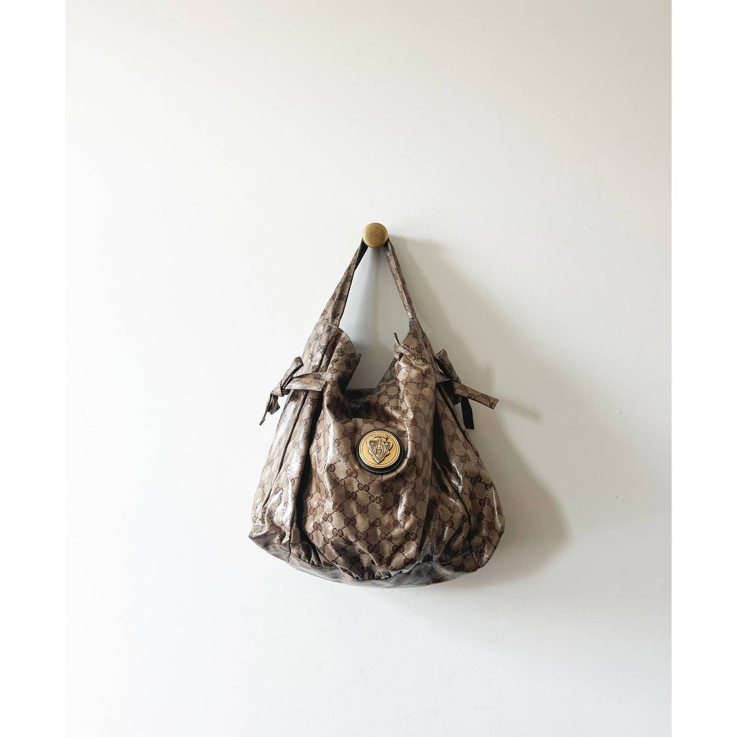 Gucci Y2K Hystaria Collection Monogram Logo Hobo Purse