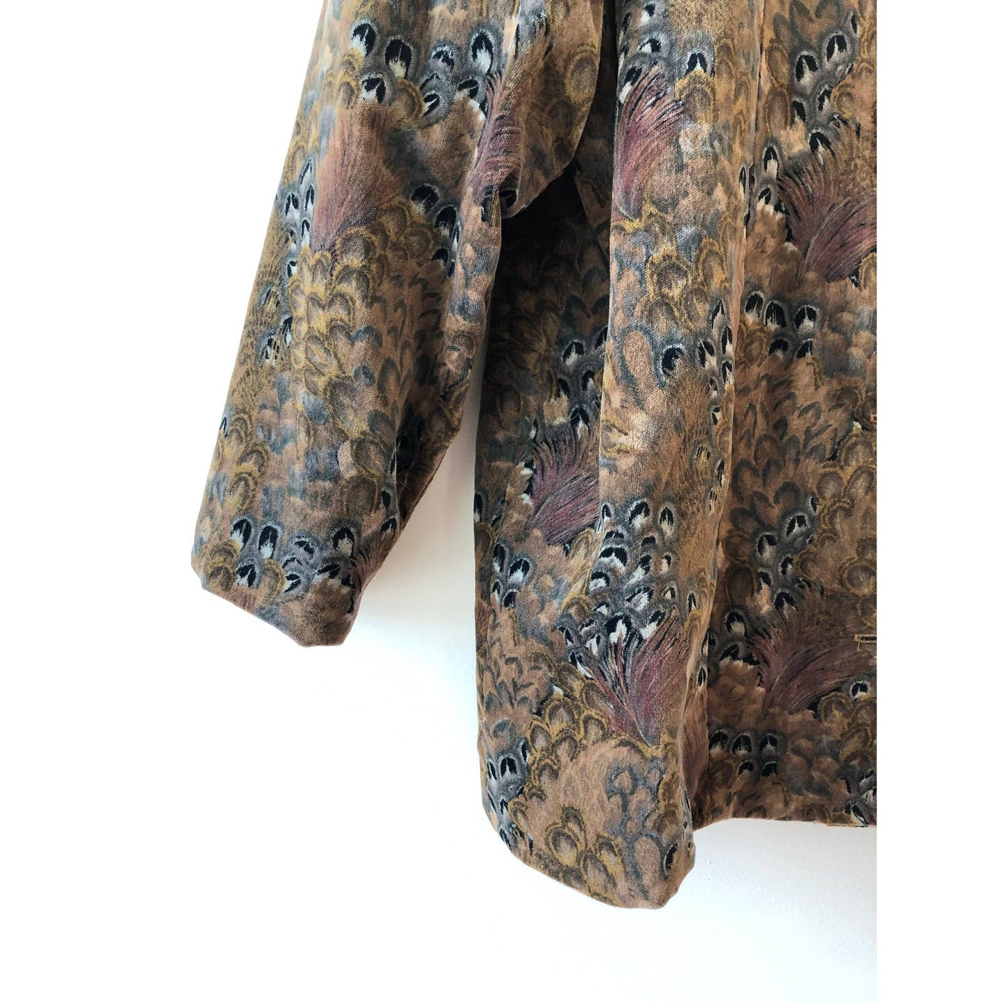 Handmade Vintage Velvet Feather Blazer