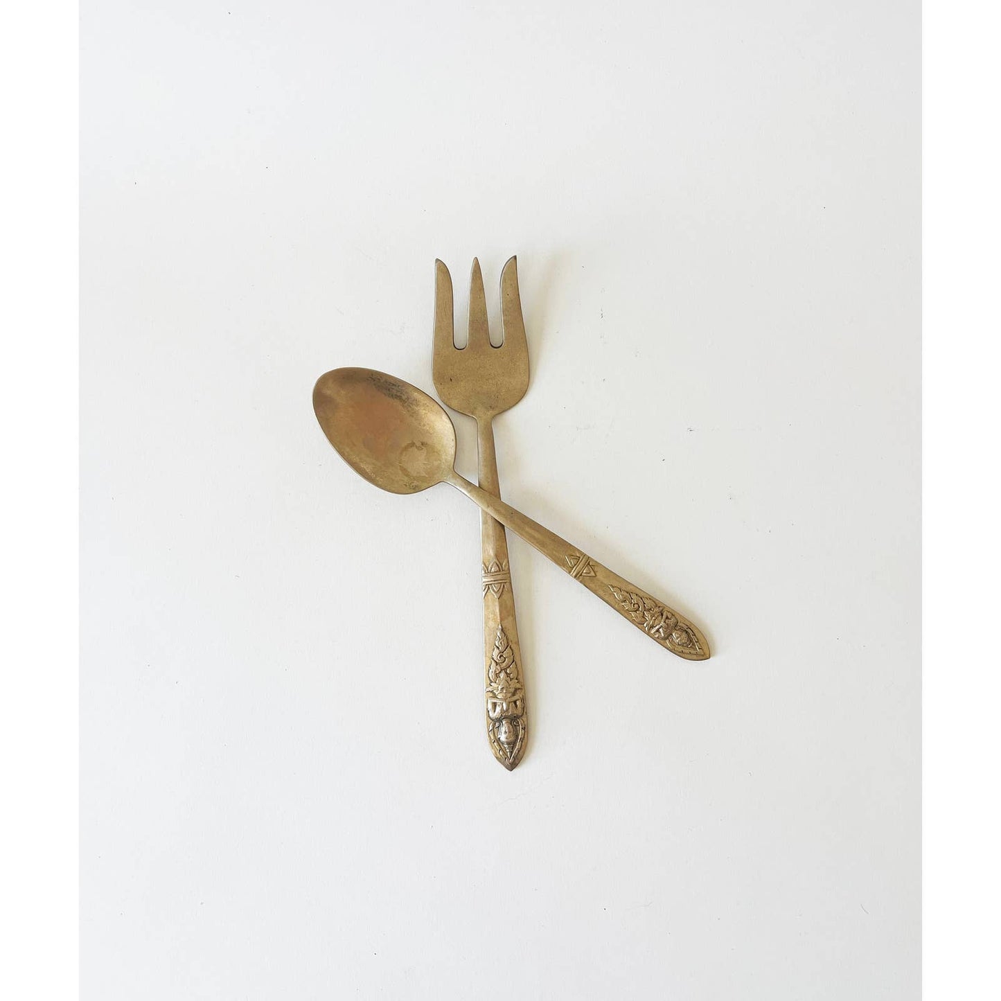 Vintage Brass Serving Utensils