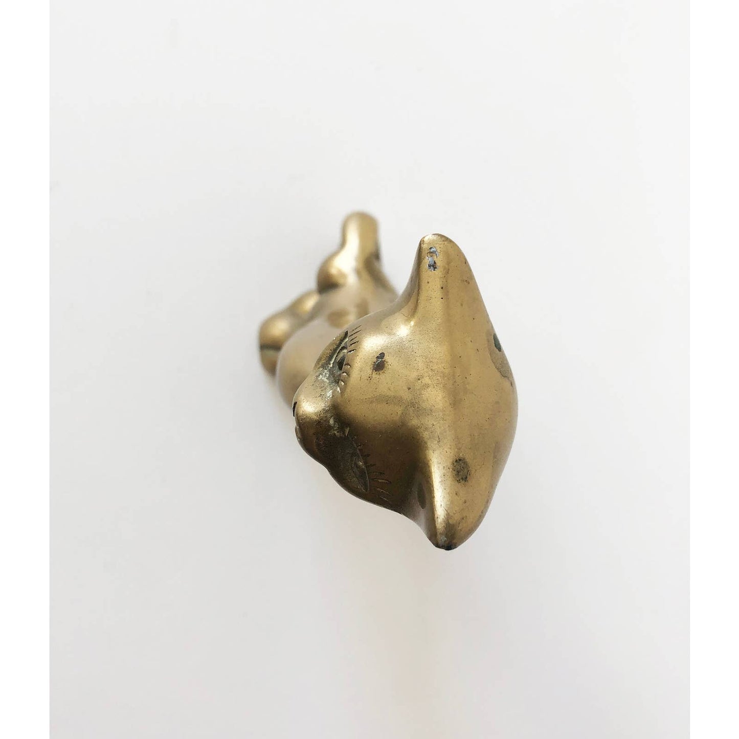 Vintage Brass Cat Figurine
