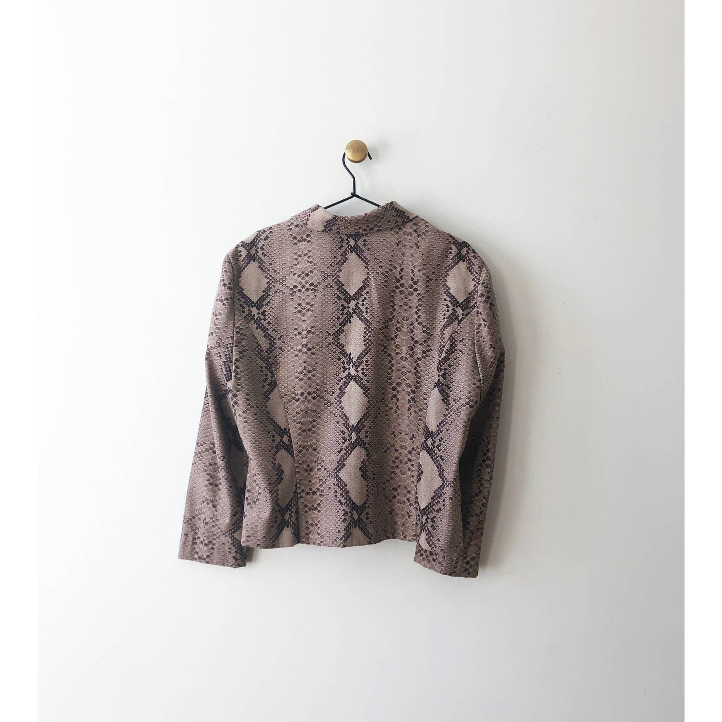 Vintage Snake Print Zipper Jacket Vintage 1990s