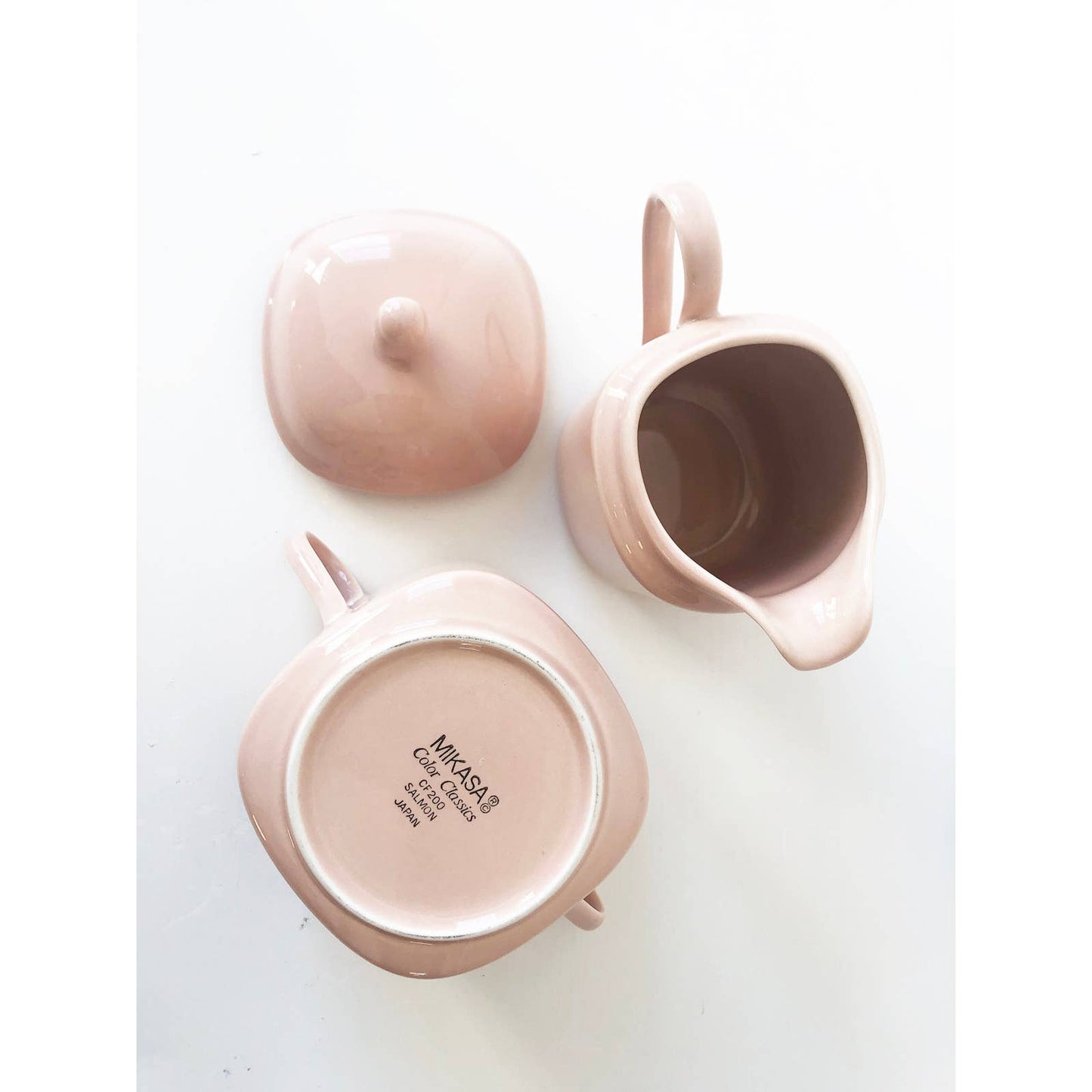 Vintage 80s Pink Tea Set