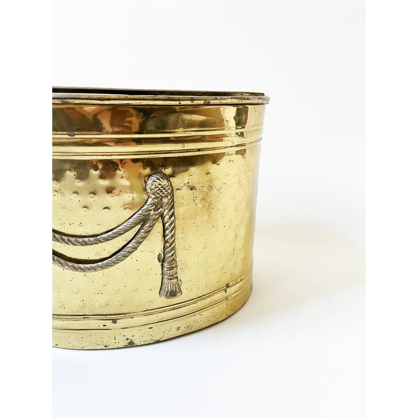 Vintage Brass Magazine Rack with Classic Design