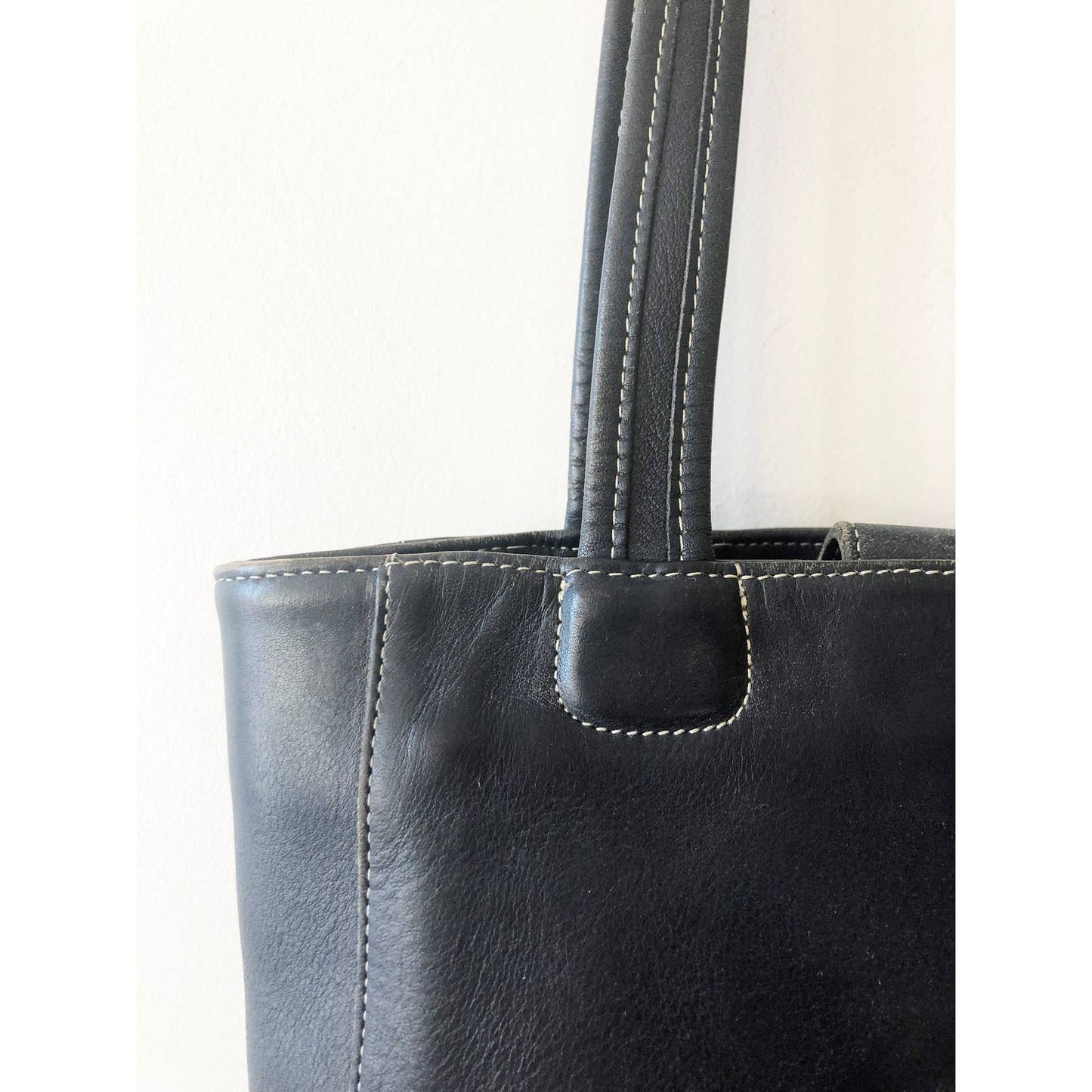 Vintage Coach Bucket Bag Large Dark Navy Shoulder Bag