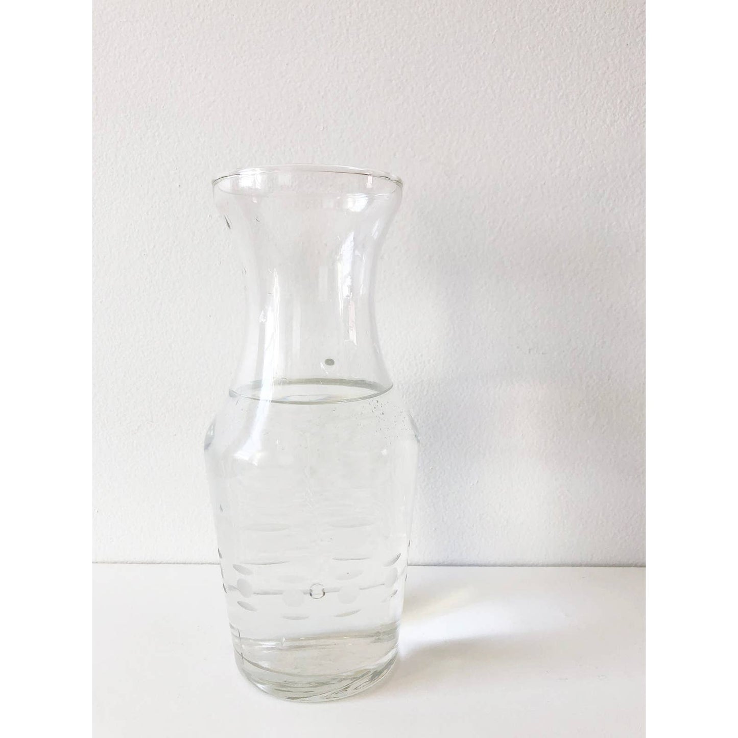 Mid Century Clear Serving Glass