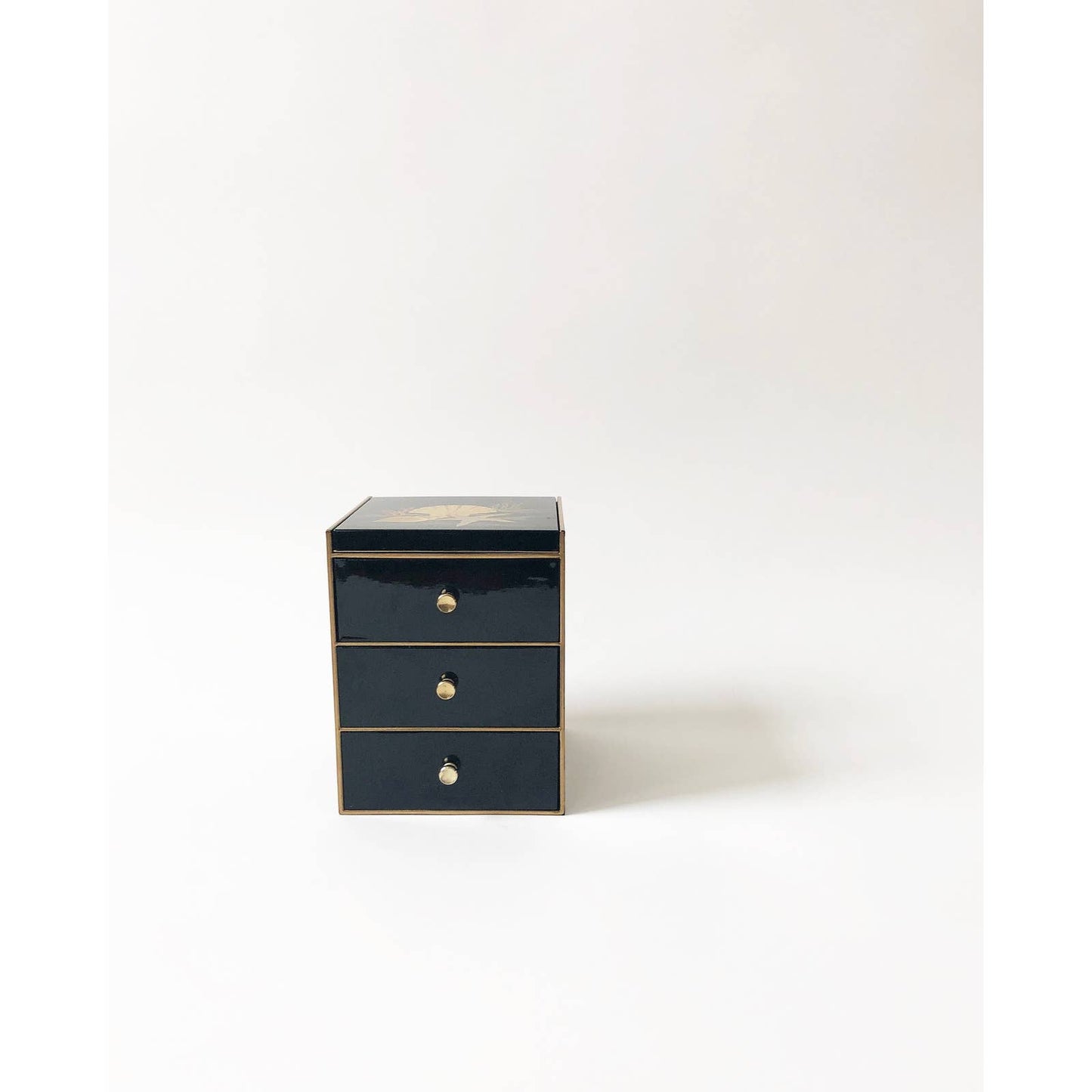 Vintage 80s Flower Drawer Jewelry Box