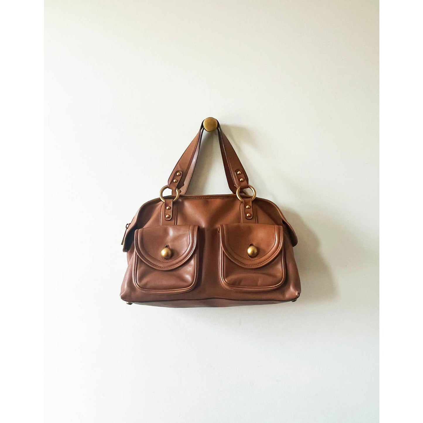 Y2k Marc Jacobs Zipper Leather Satchel Bag