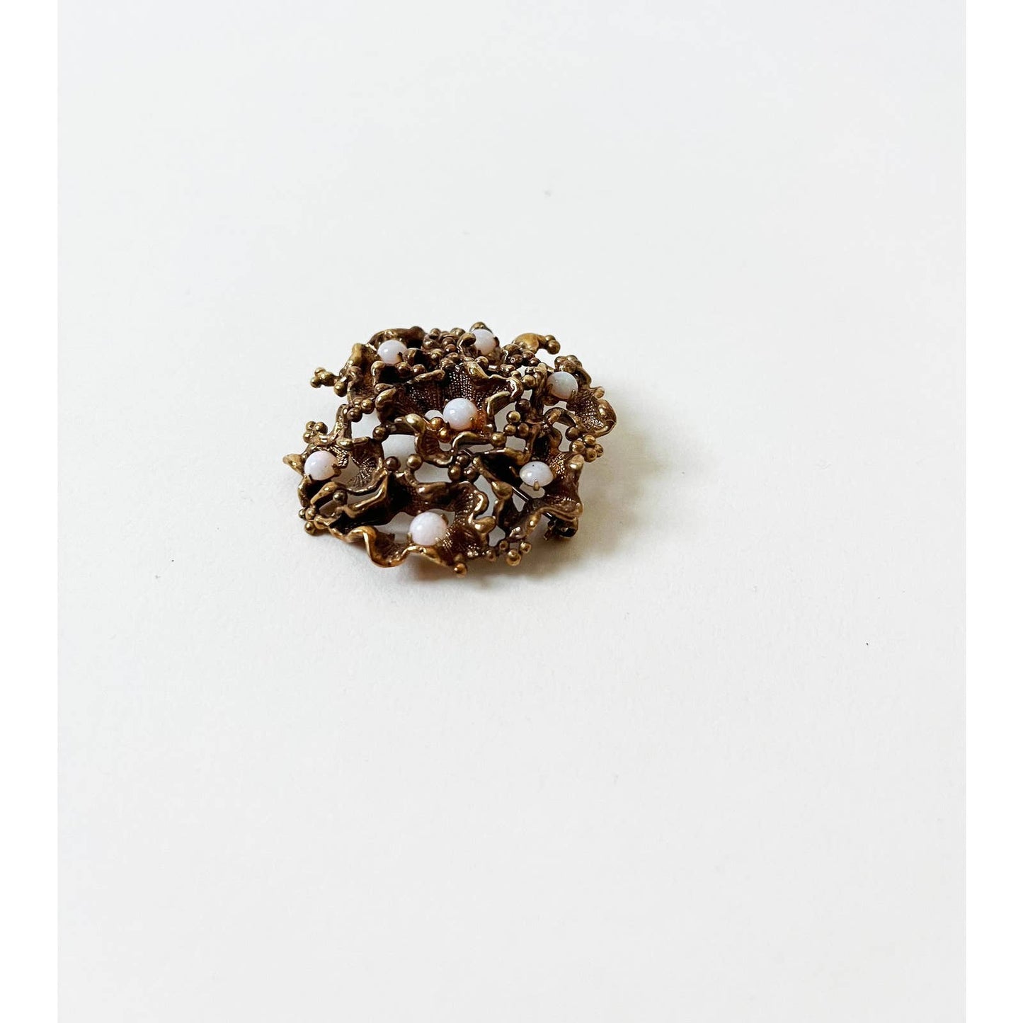 Vintage 10K Gold Opal Brooch