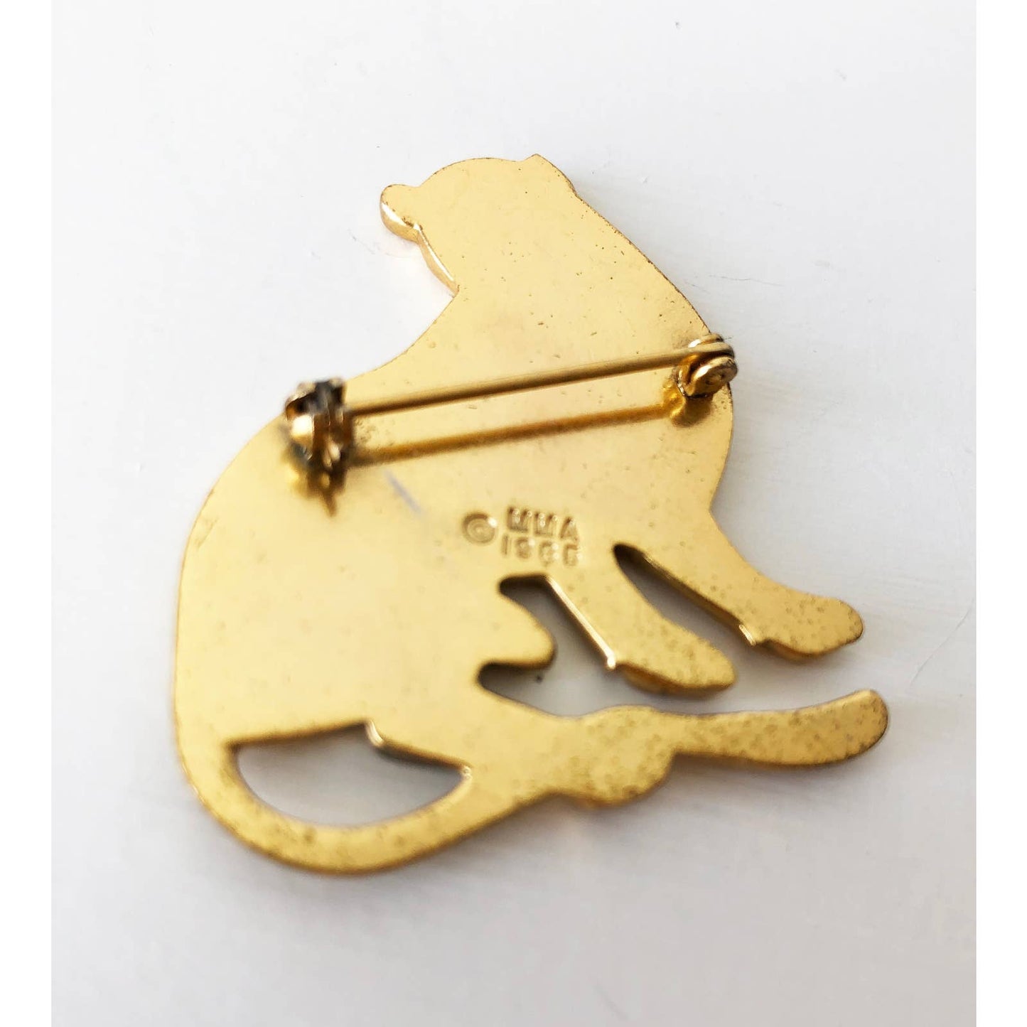 Vintage MMA Metropolitan Museum of Art Gold Cougar Leopard Brooch