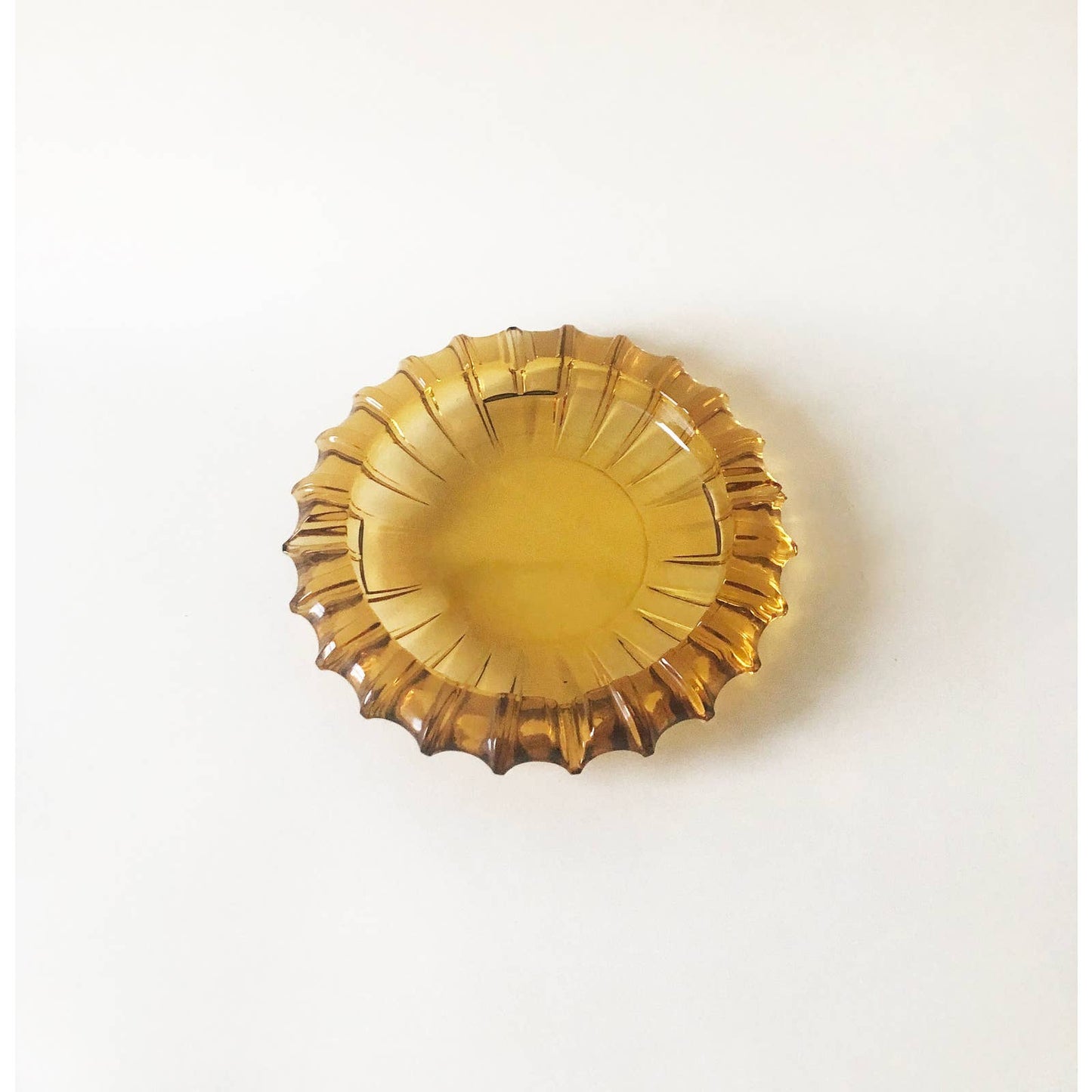 Vintage Large Yellow Ash Tray