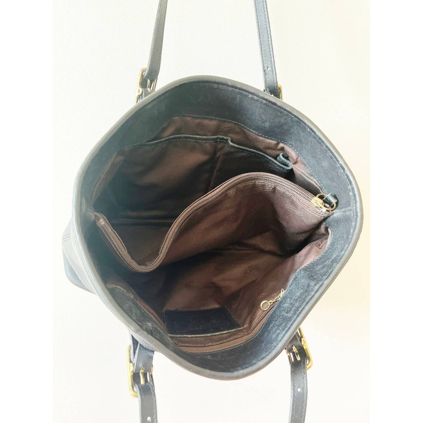 Vintage 90s Coach Black Leather Bag