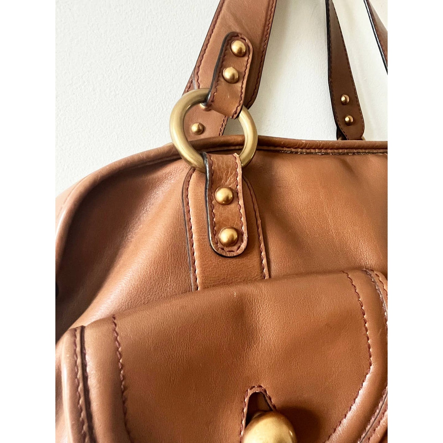 Y2k Marc Jacobs Zipper Leather Satchel Bag
