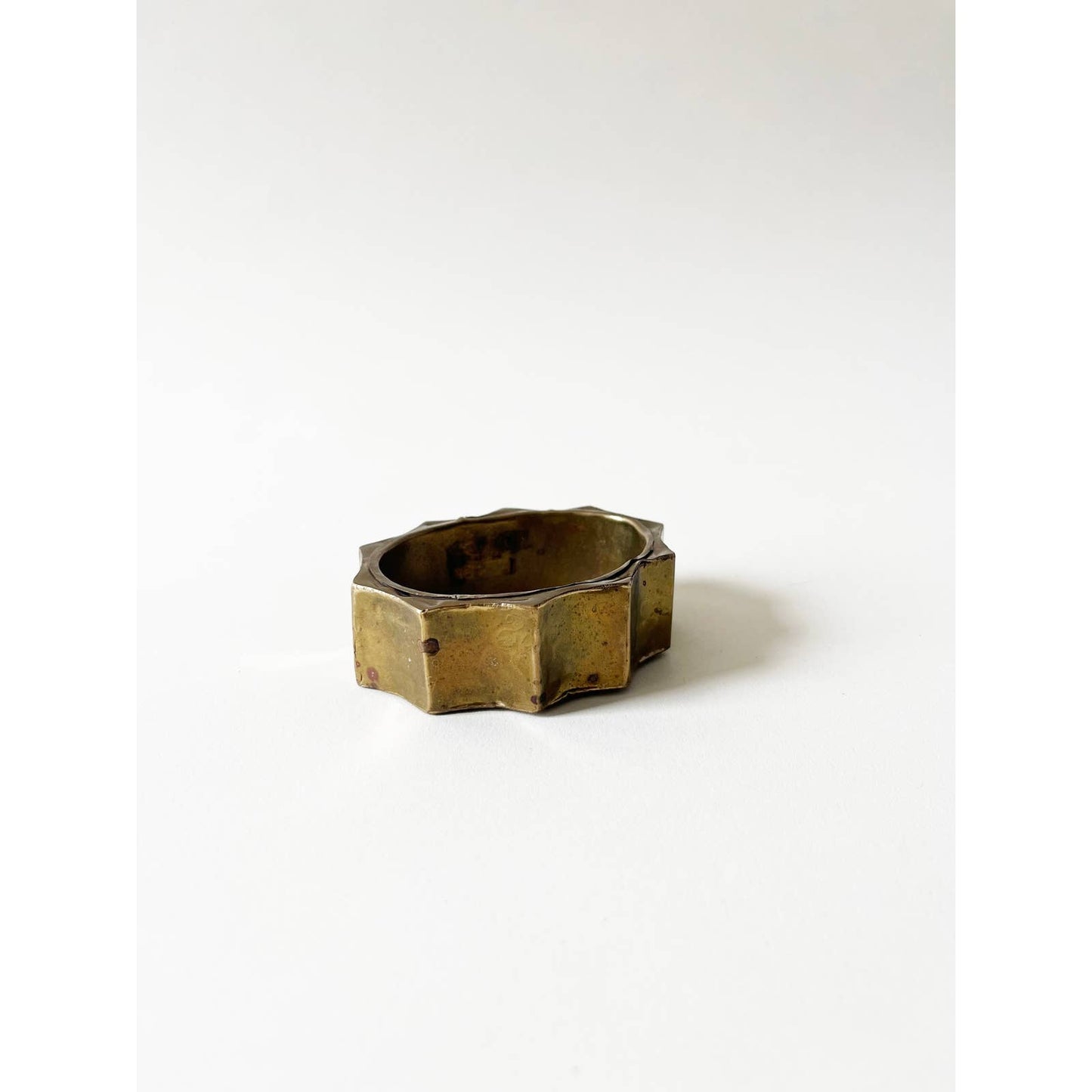 Vintage Brass Wave Modern Bracelet