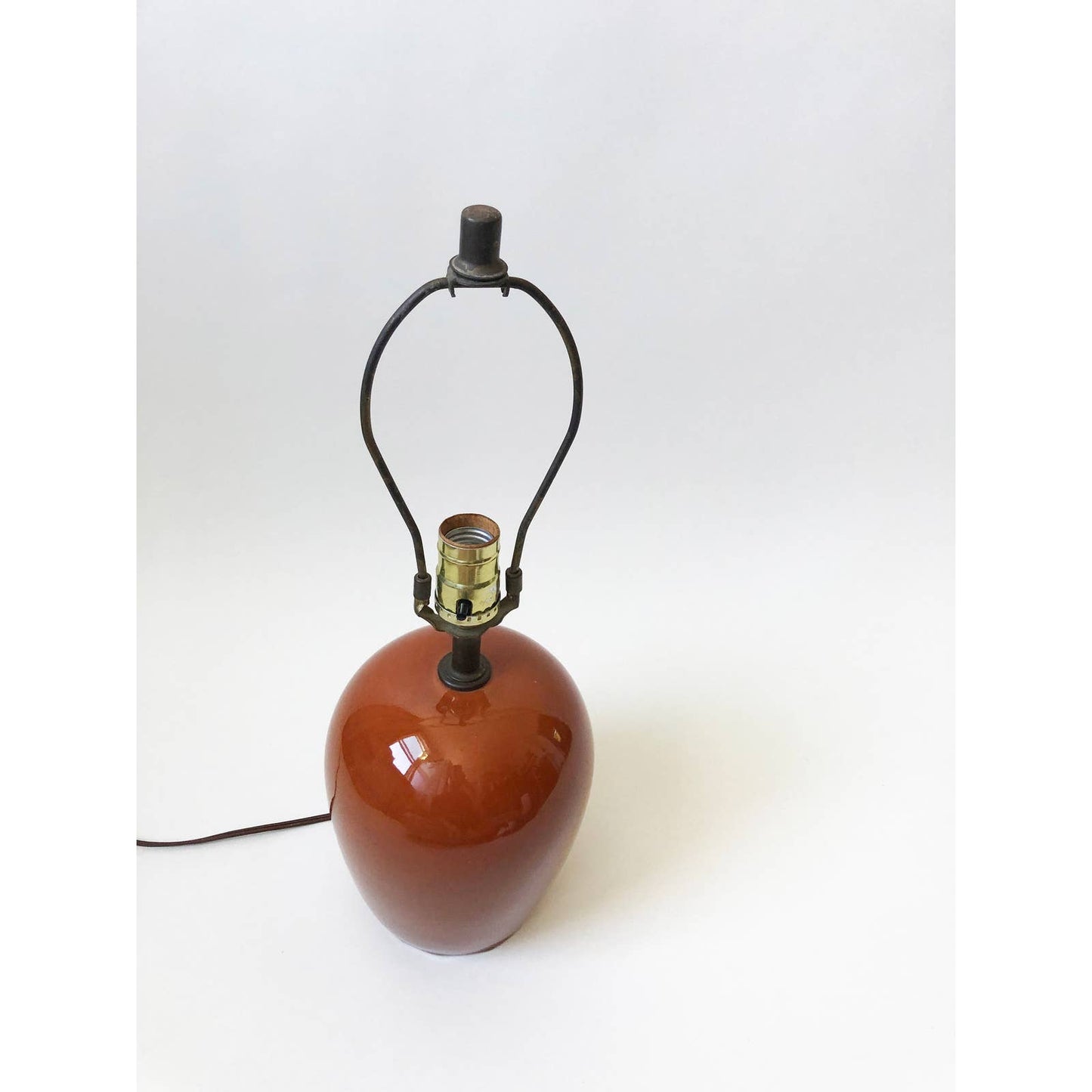 Vintage Orange Ceramic Table Lamp