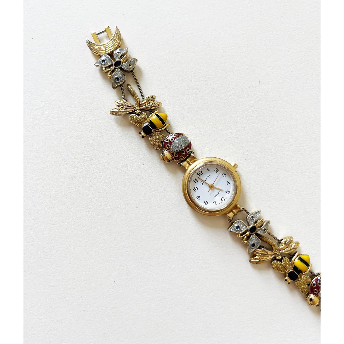 Vintage Rare Whimsical Insect Bracelet Watch