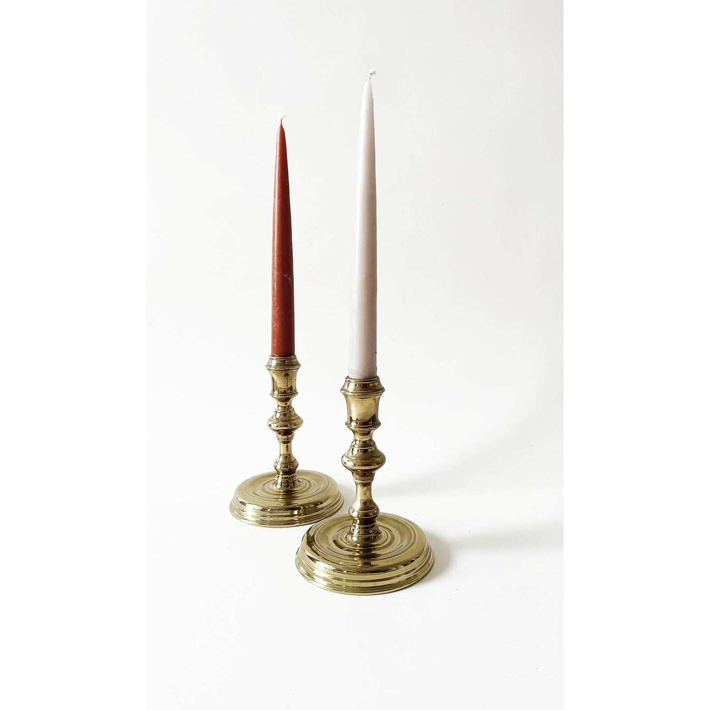 Vintage Brass Candlesticks Set Virginia Metalcrafters