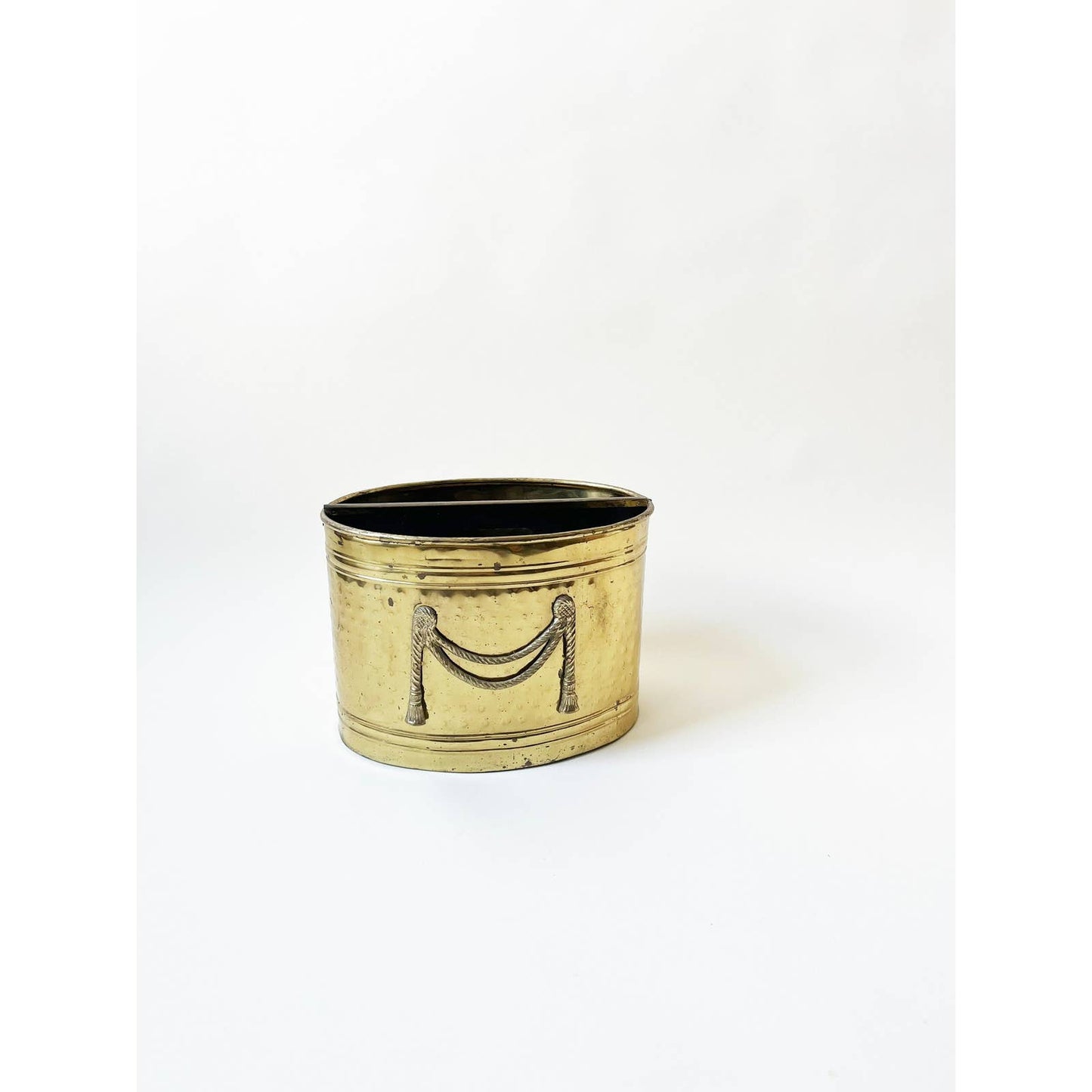 Vintage Brass Magazine Rack with Classic Design