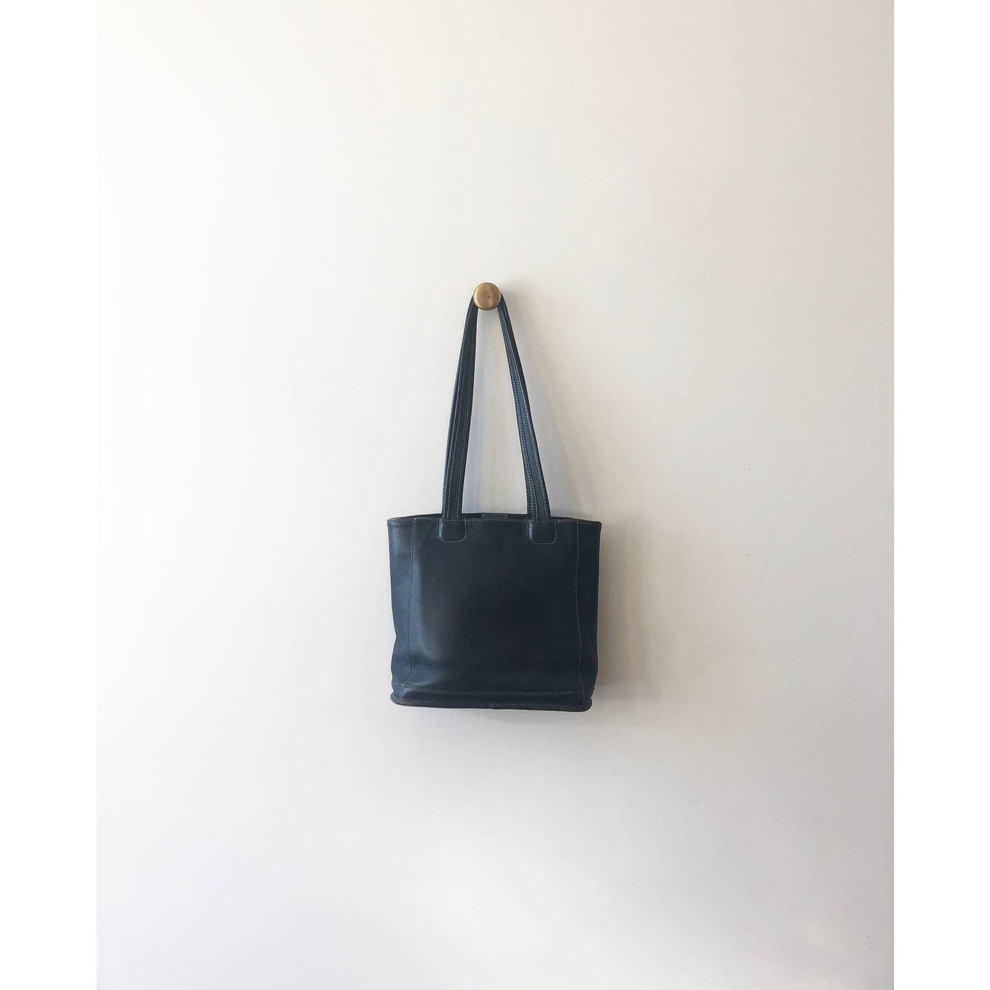Vintage Coach Bucket Bag Large Dark Navy Shoulder Bag