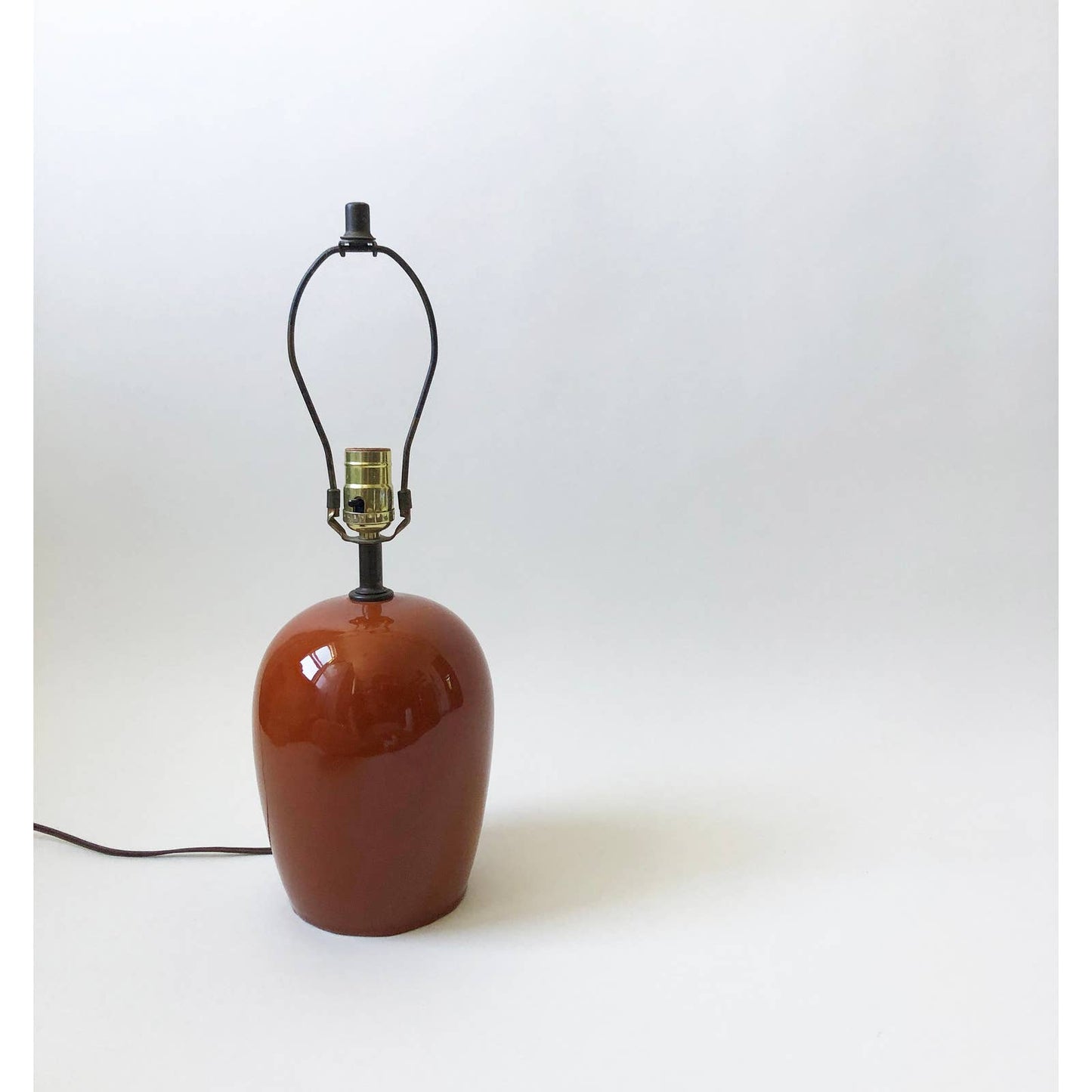 Vintage Orange Ceramic Table Lamp