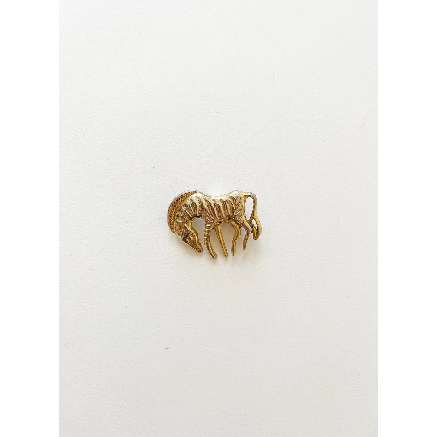 Vintage Greek Zebra Brooch Pin