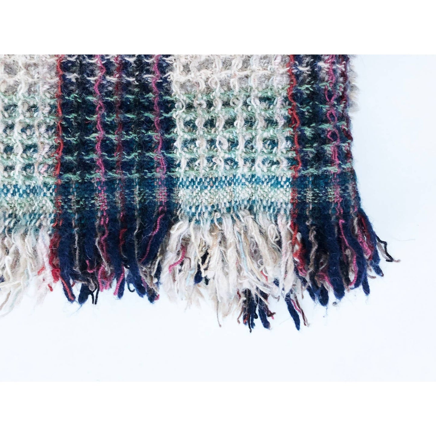 Vintage Jewel Tone Tweedmill Throw Blanket