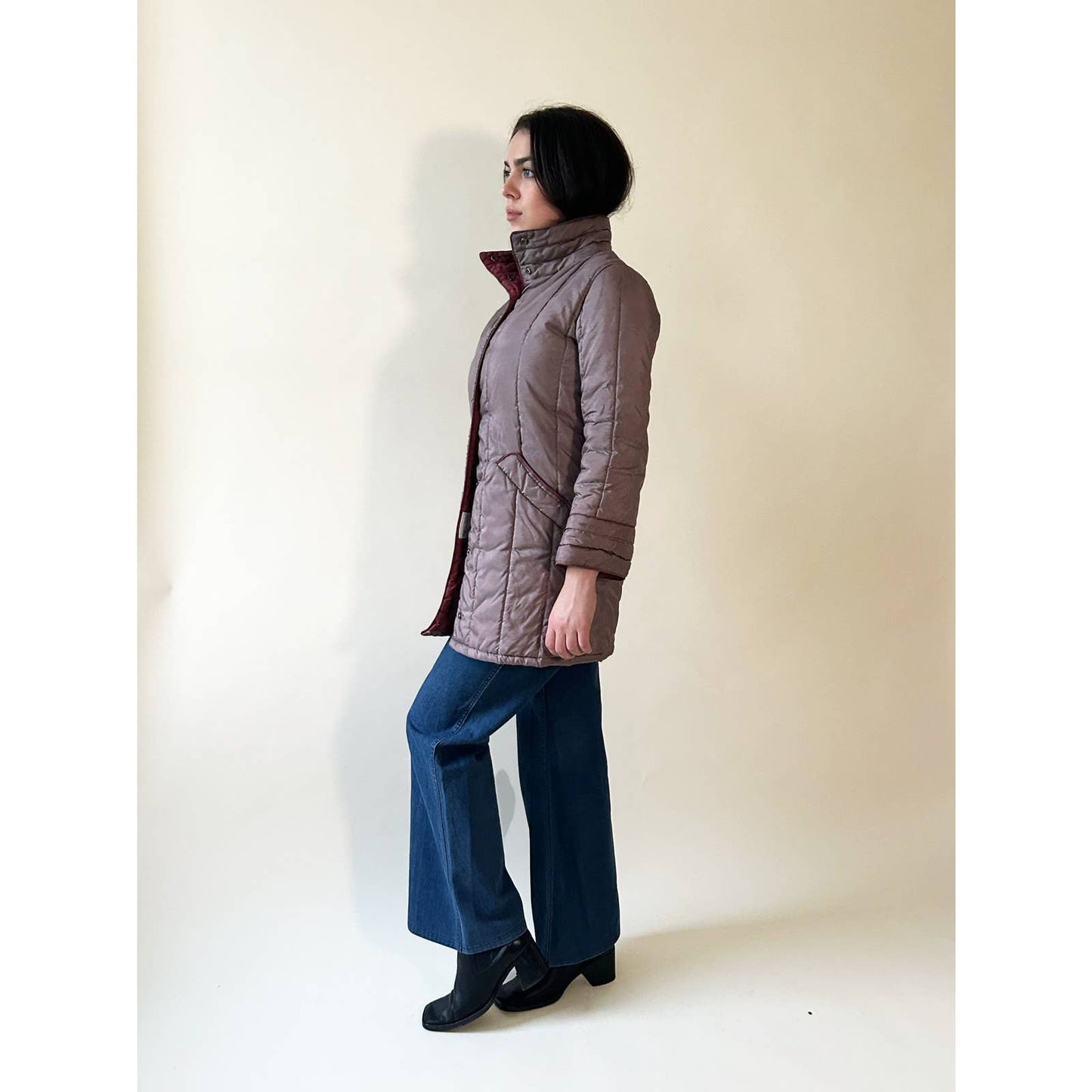 Vintage Purple Puffer Jacket