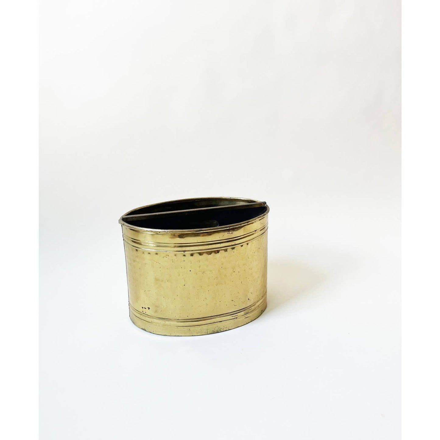 Vintage Brass Magazine Rack with Classic Design