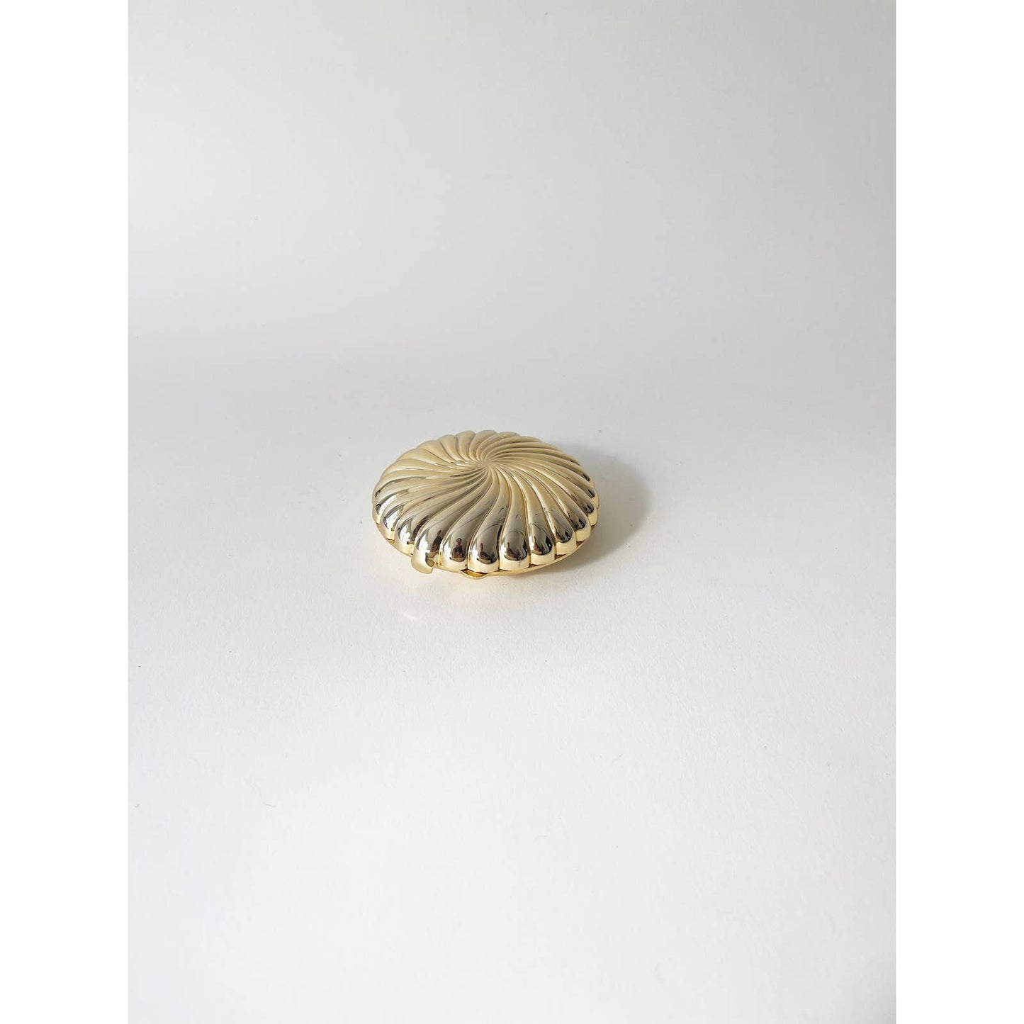 Vintage Brass Shell Ring Box