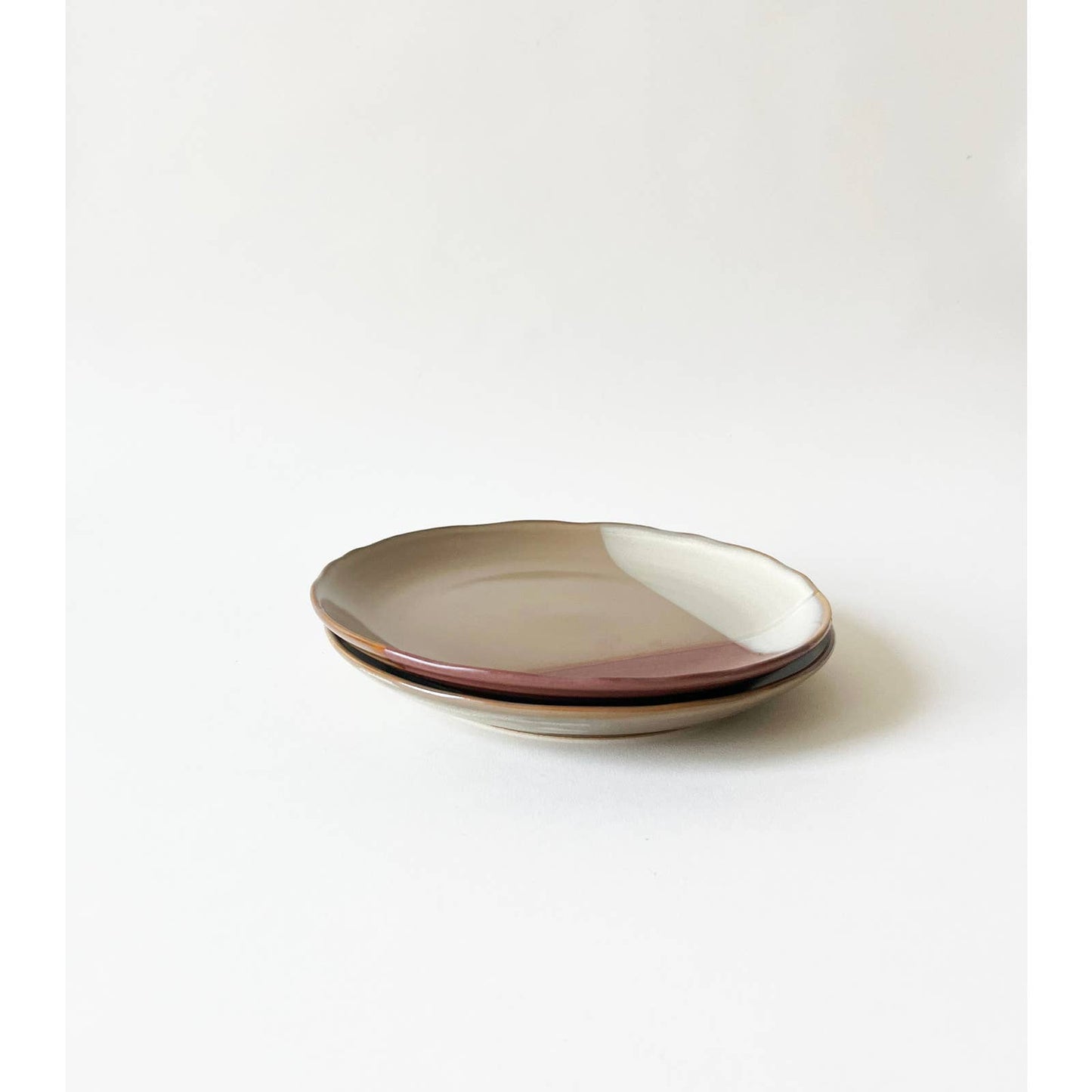 Vintage Stoneware Plates Earthward by SANGO