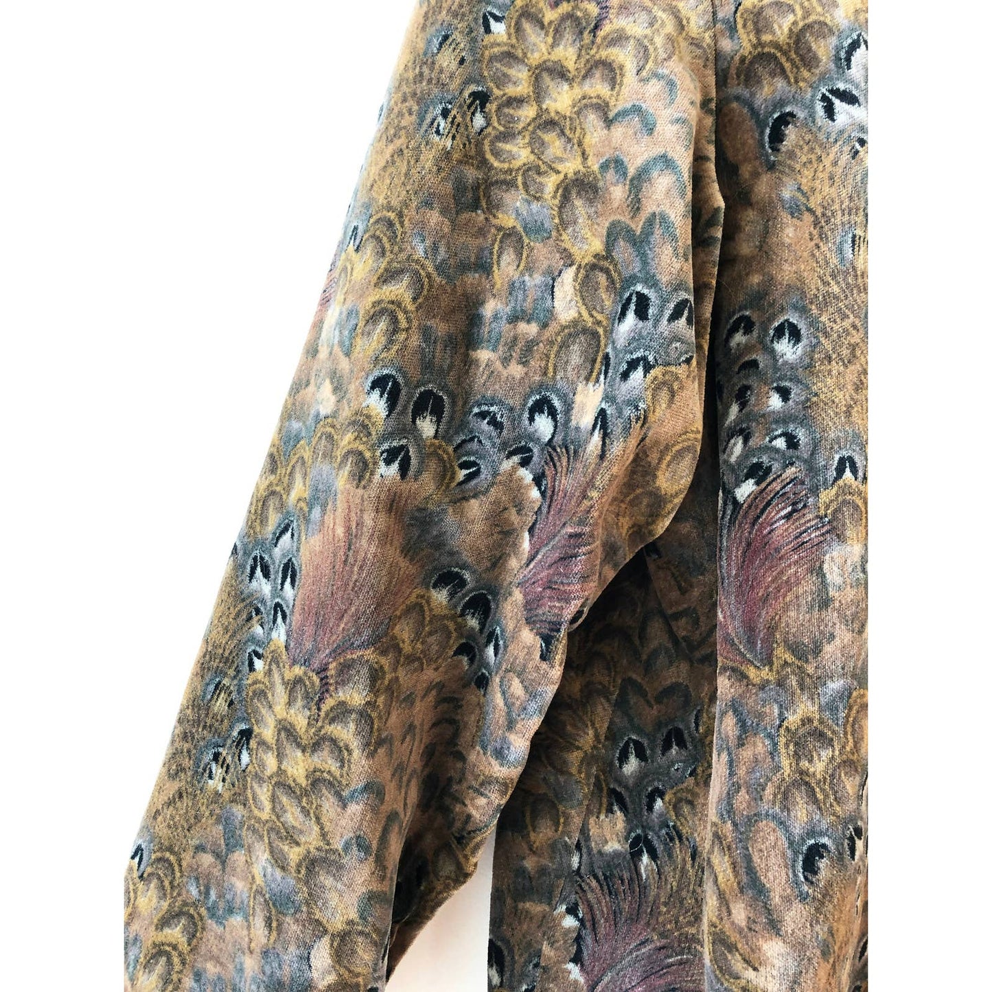 Handmade Vintage Velvet Feather Blazer