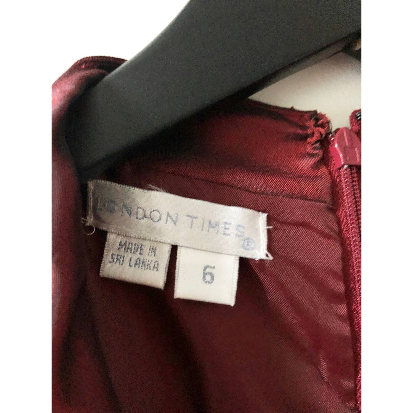Vintage Collared Shiny Pink Red Evening Dress