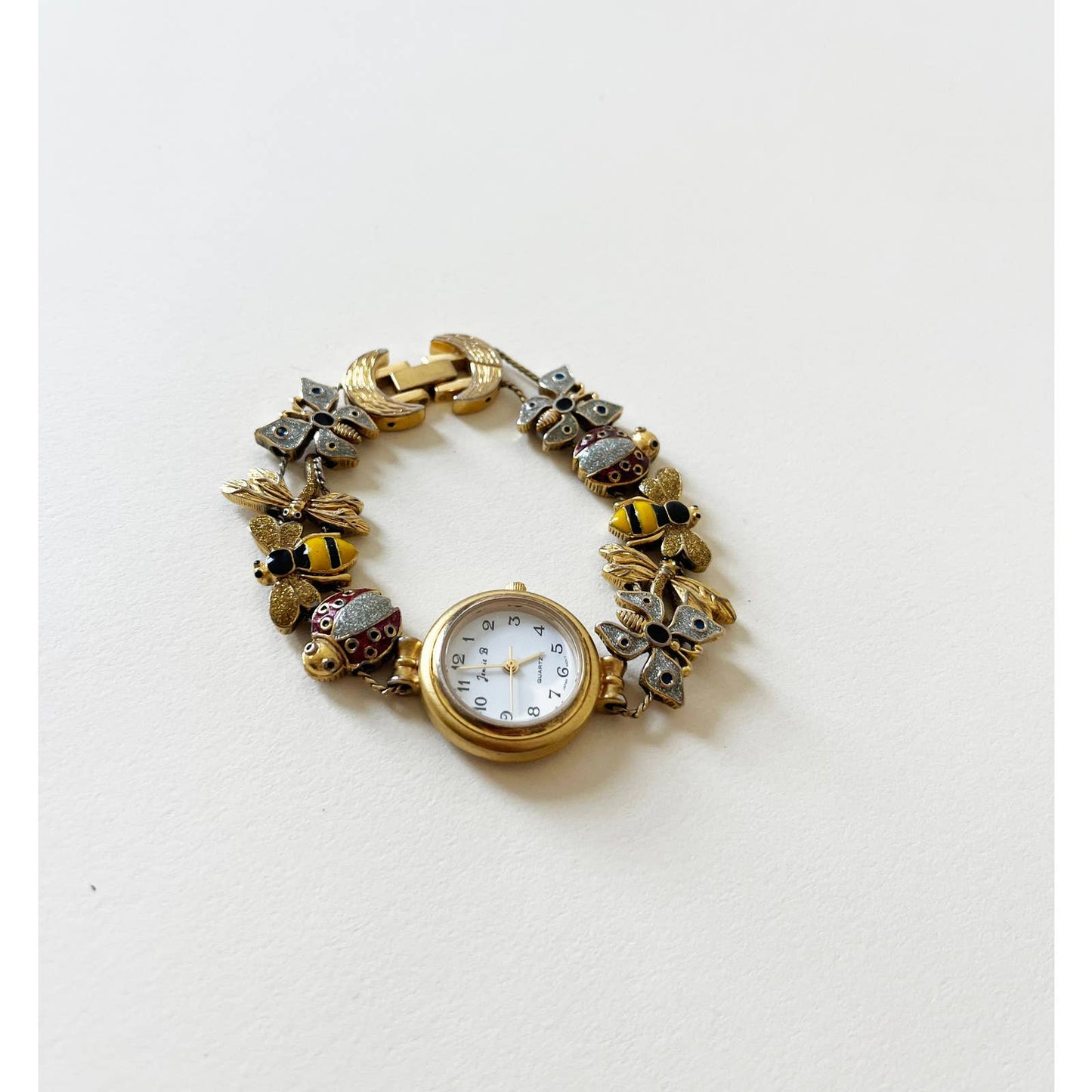 Vintage Rare Whimsical Insect Bracelet Watch