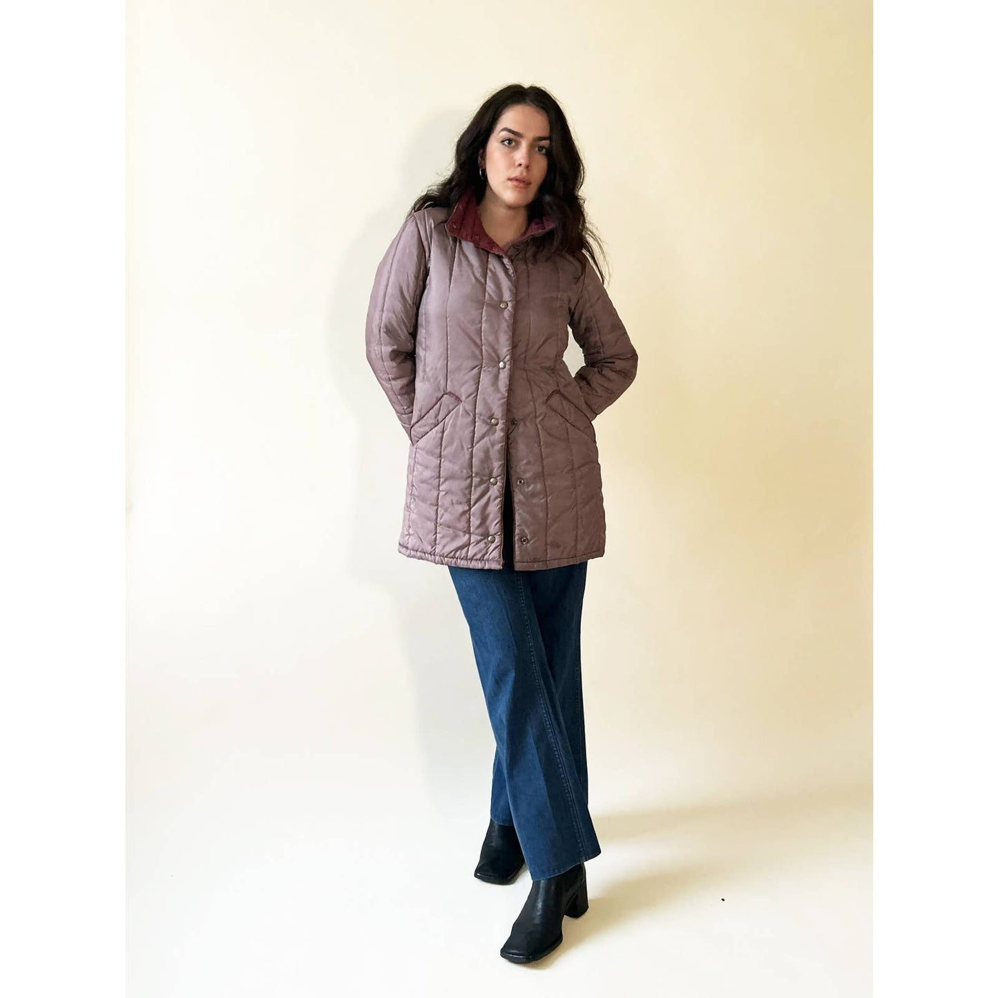 Vintage Purple Puffer Jacket