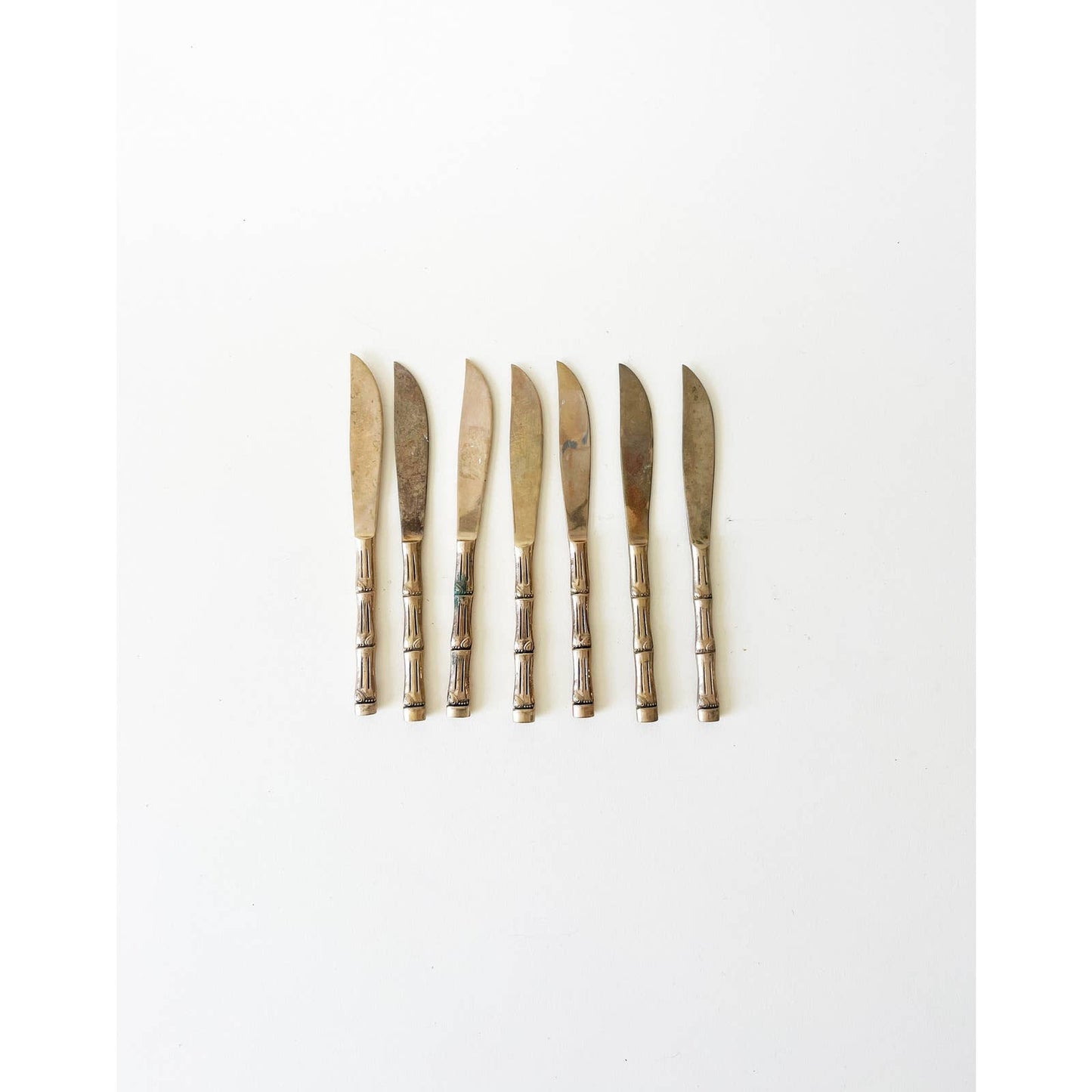 Classic Vintage Brass Bamboo Flatware