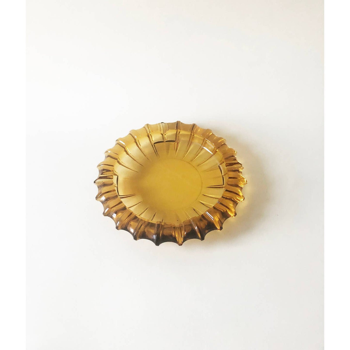 Vintage Large Yellow Ash Tray