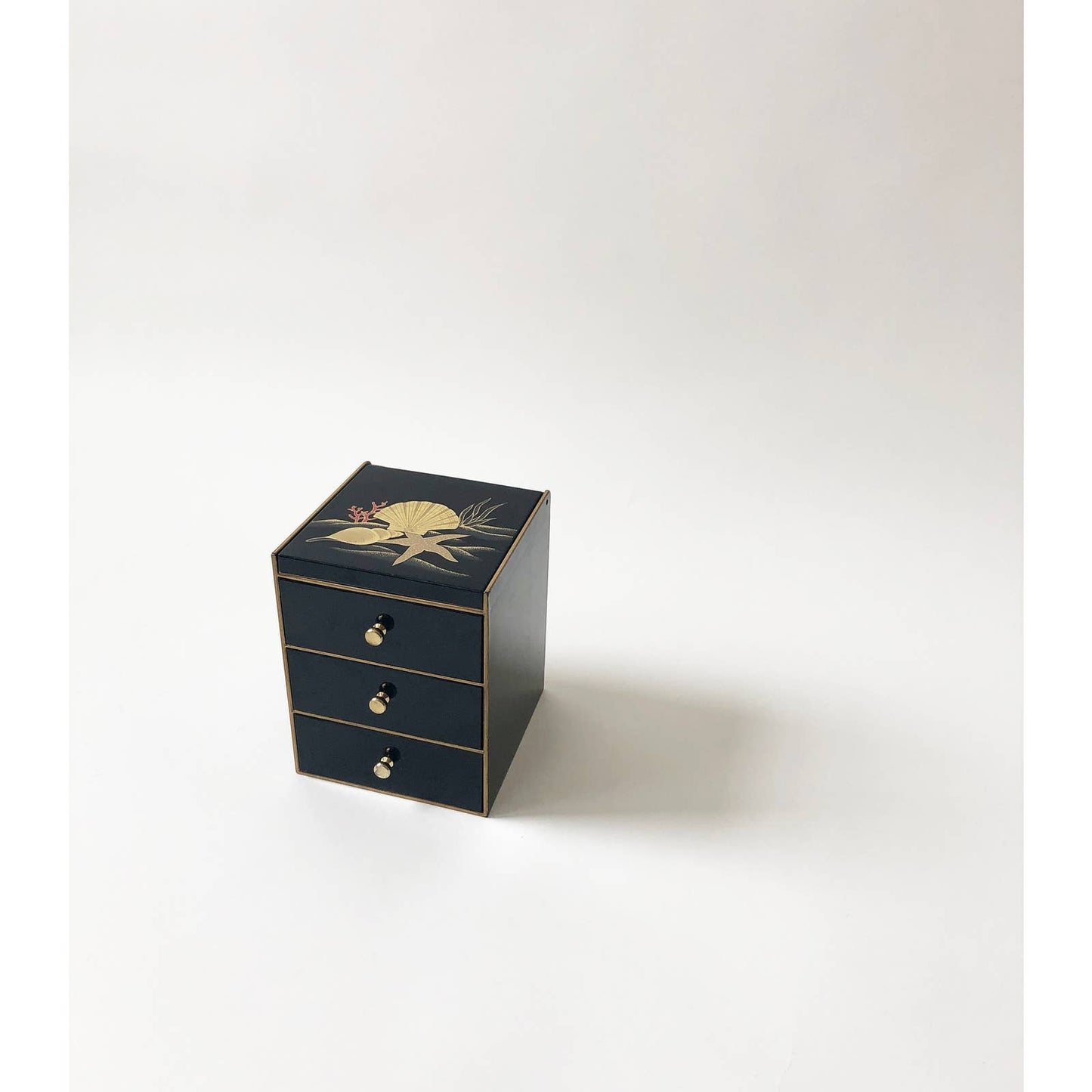 Vintage 80s Flower Drawer Jewelry Box
