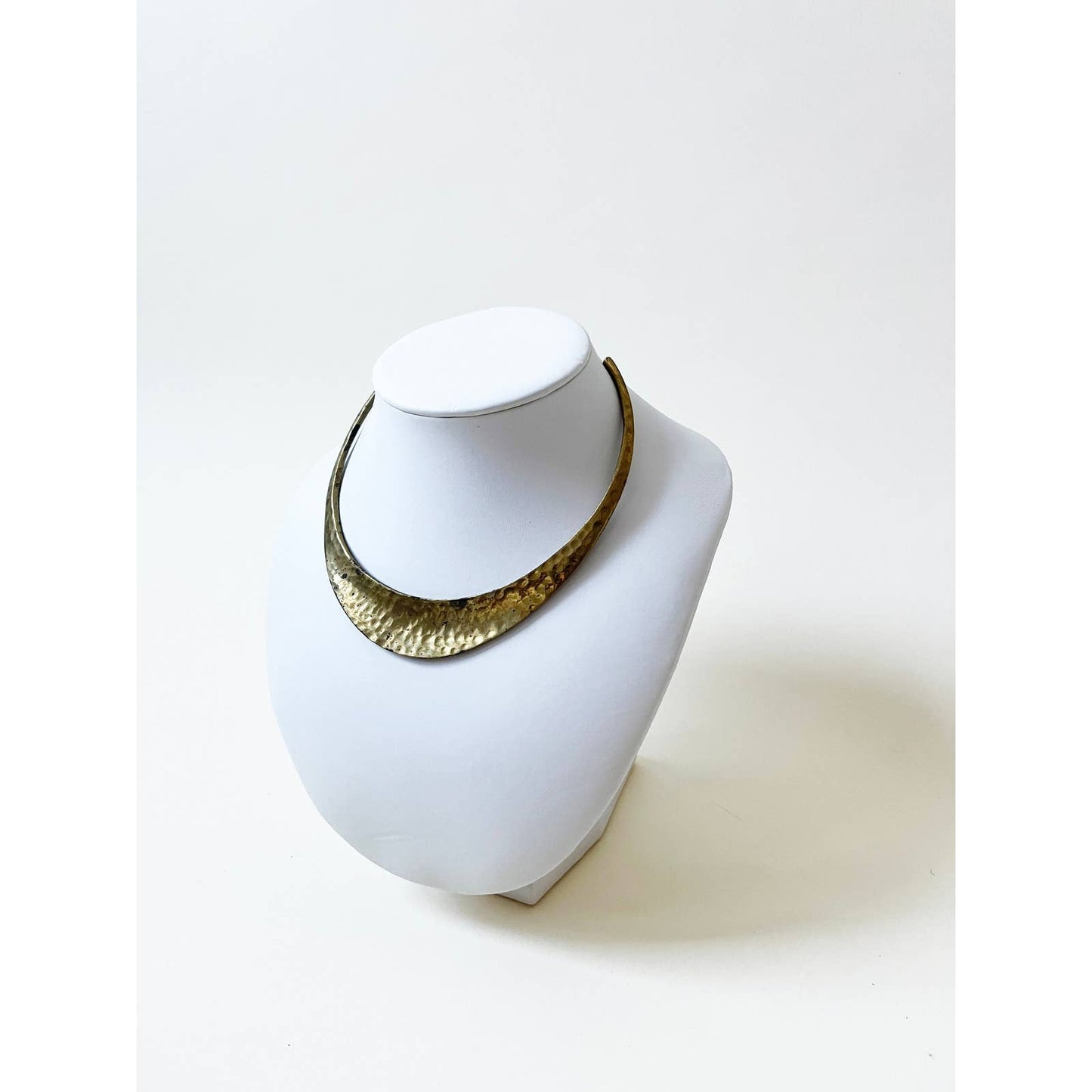 Vintage Brass Hammered Choker