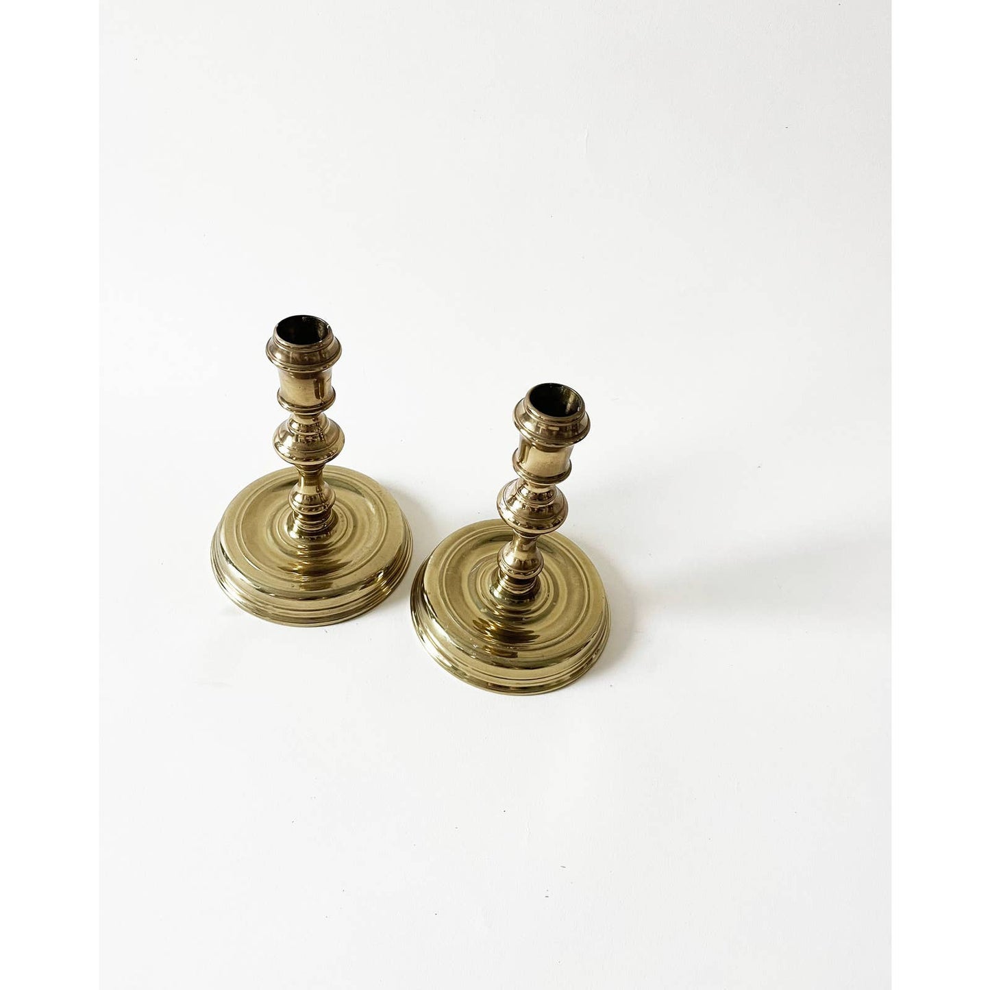 Vintage Brass Candlesticks Set Virginia Metalcrafters