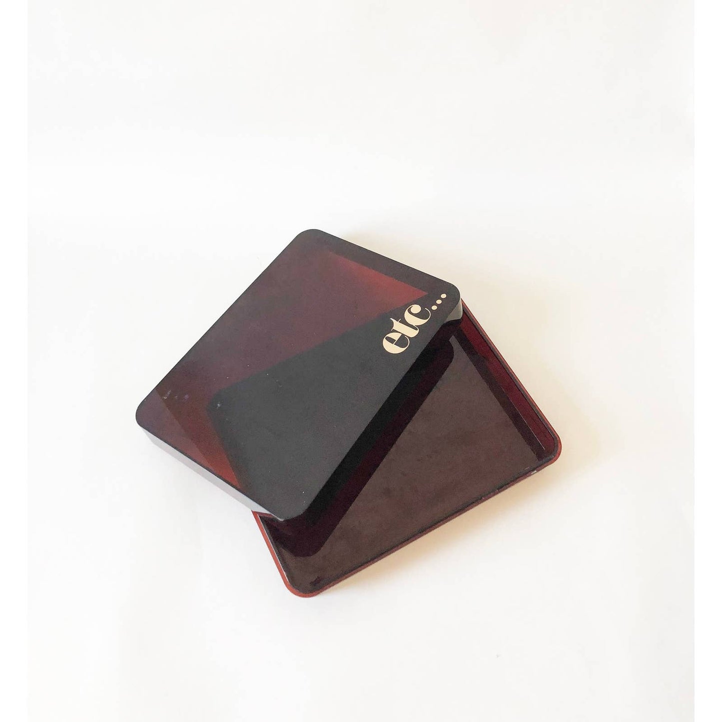 Vintage Brown Catch All Acrylic Etc Box