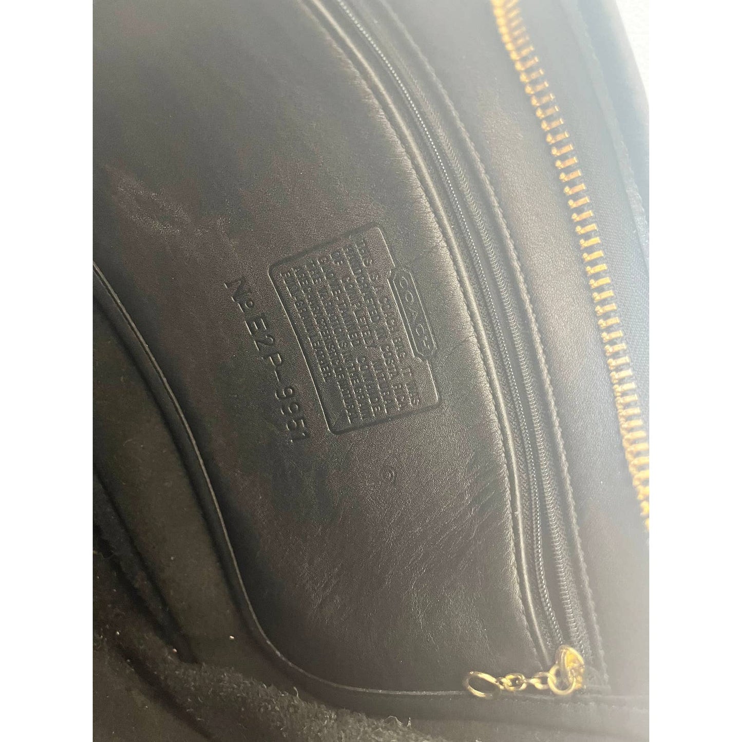 Vintage 90s Coach Legacy Black Leather Shoulder Cross Body Bag