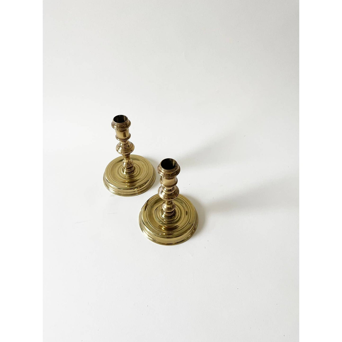 Vintage Brass Candlesticks Set Virginia Metalcrafters