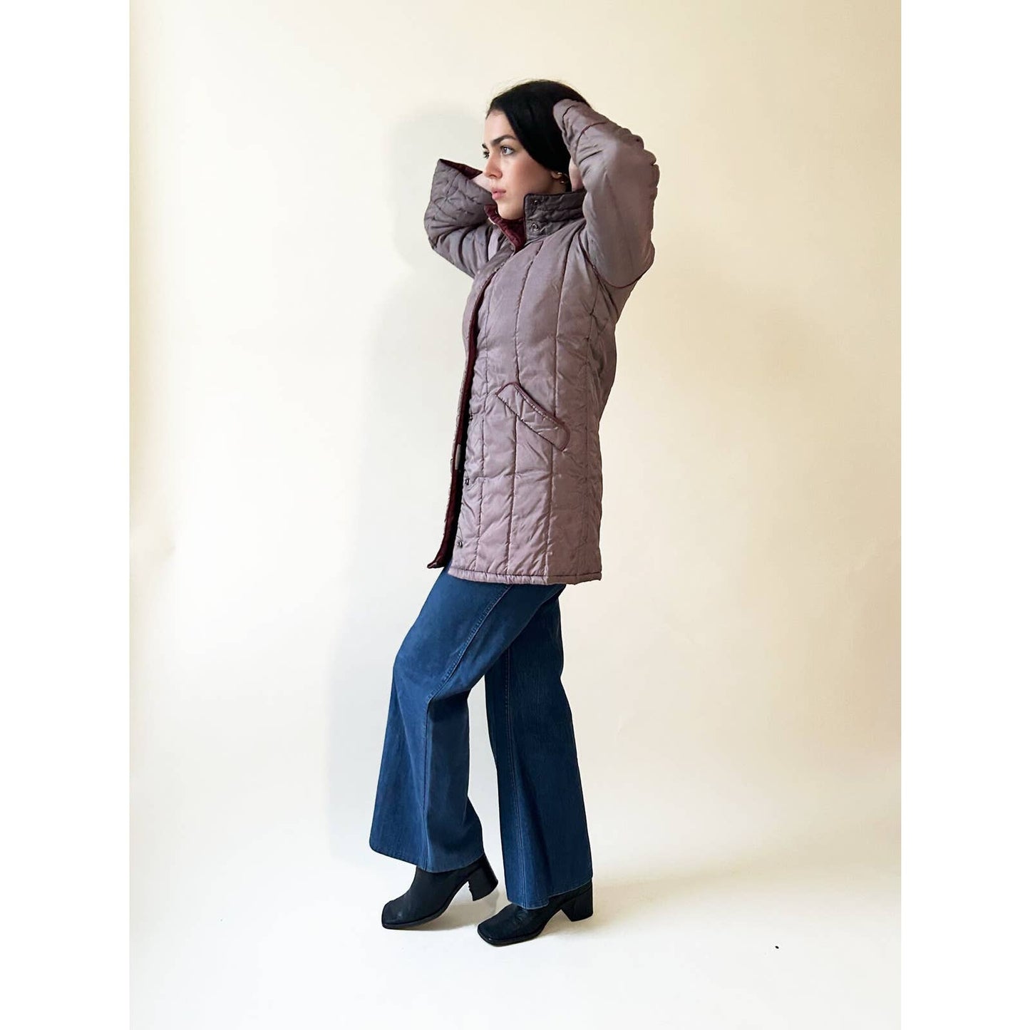 Vintage Purple Puffer Jacket