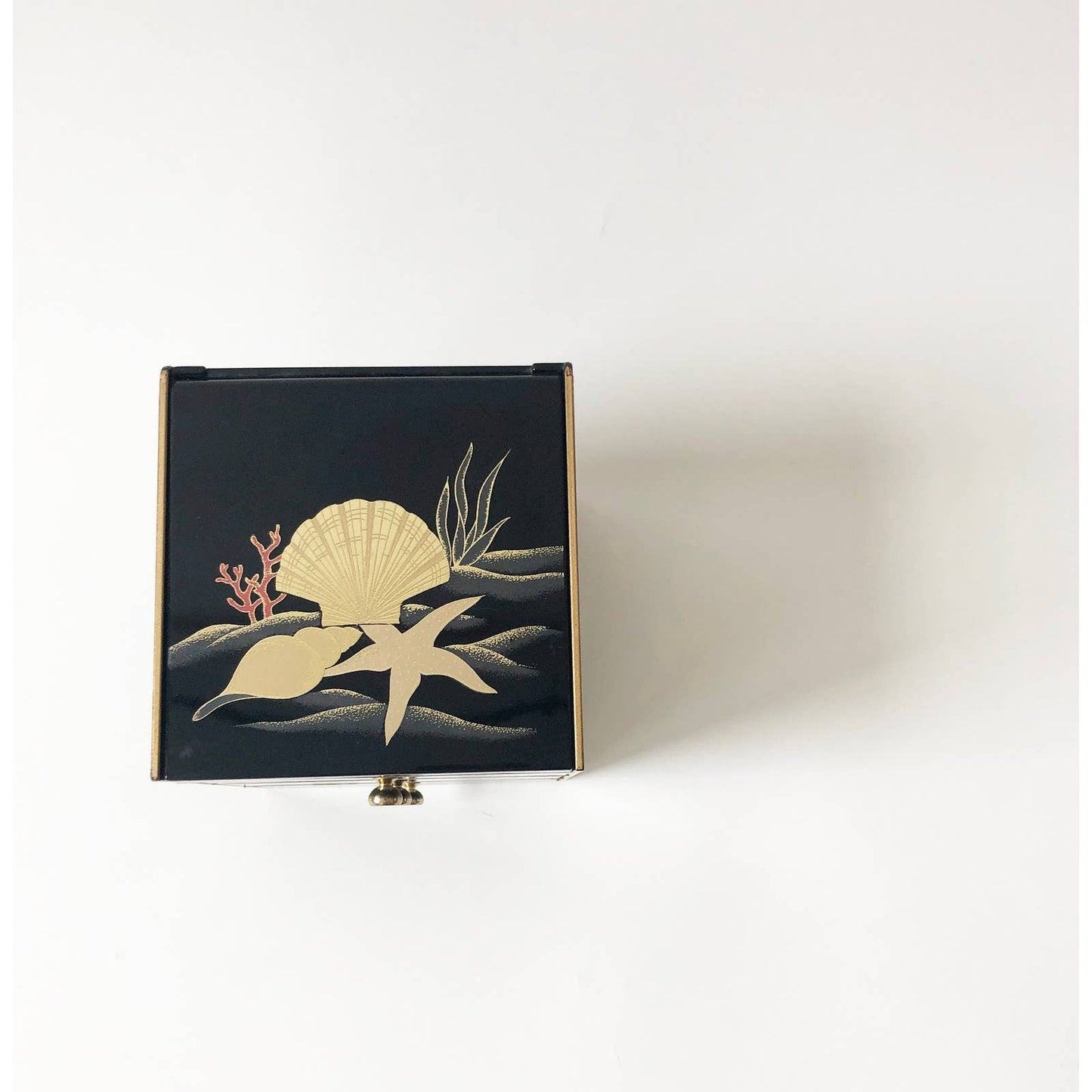 Vintage 80s Flower Drawer Jewelry Box
