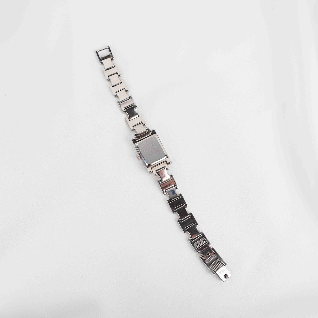 Vintage Nine West Square Face Watch – Silver Tone Bracelet (Working Battery)