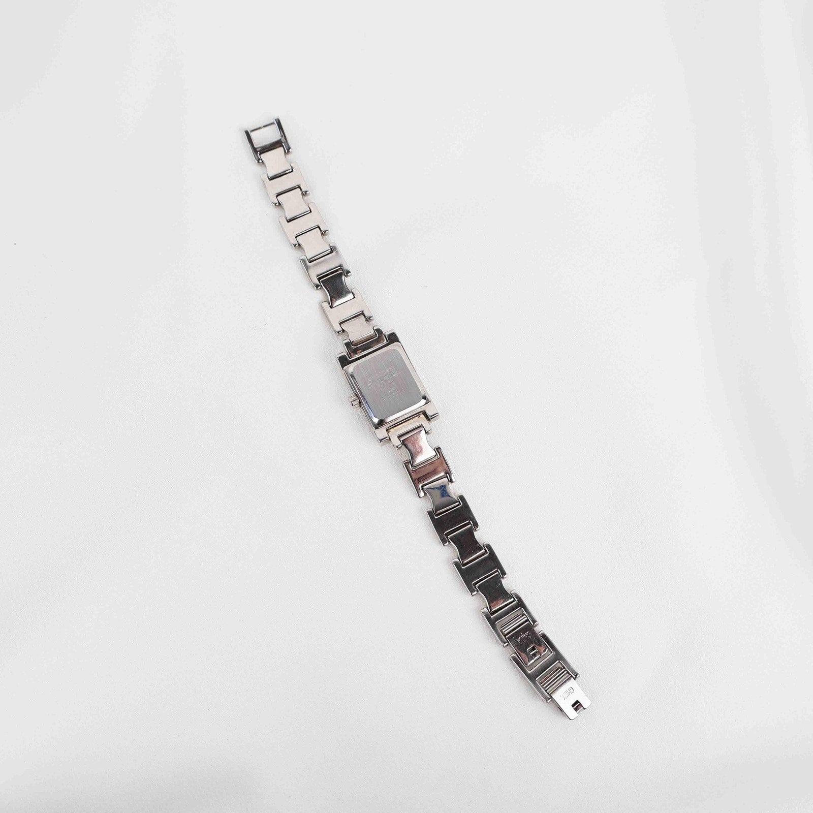 Vintage Nine West Square Face Watch – Silver Tone Bracelet (Working Battery)
