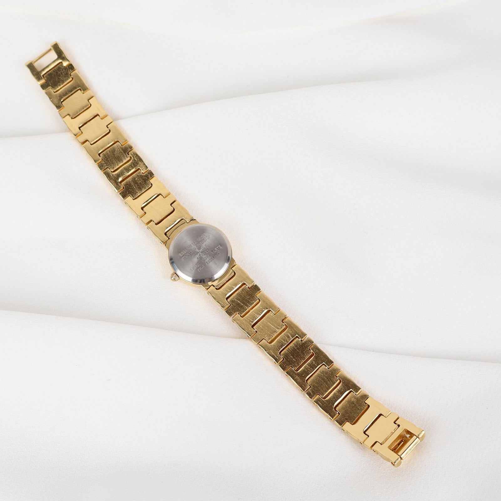 Vintage JF Black and Gold Watch