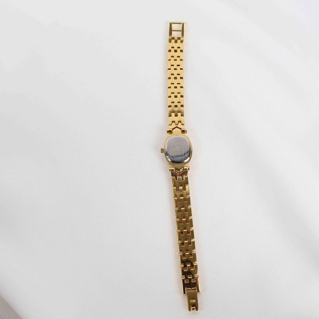 Vintage Anne Klein Oval Face Watch – Gold Tone Rope Style Bracelet (Working Battery)