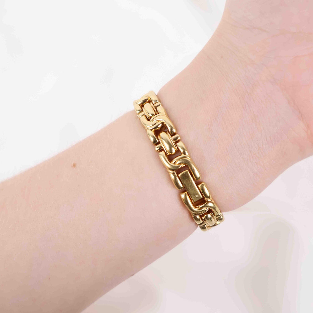 Vintage Seiko Round Face Watch – Gold Tone Rope Style Bracelet (Working Battery)