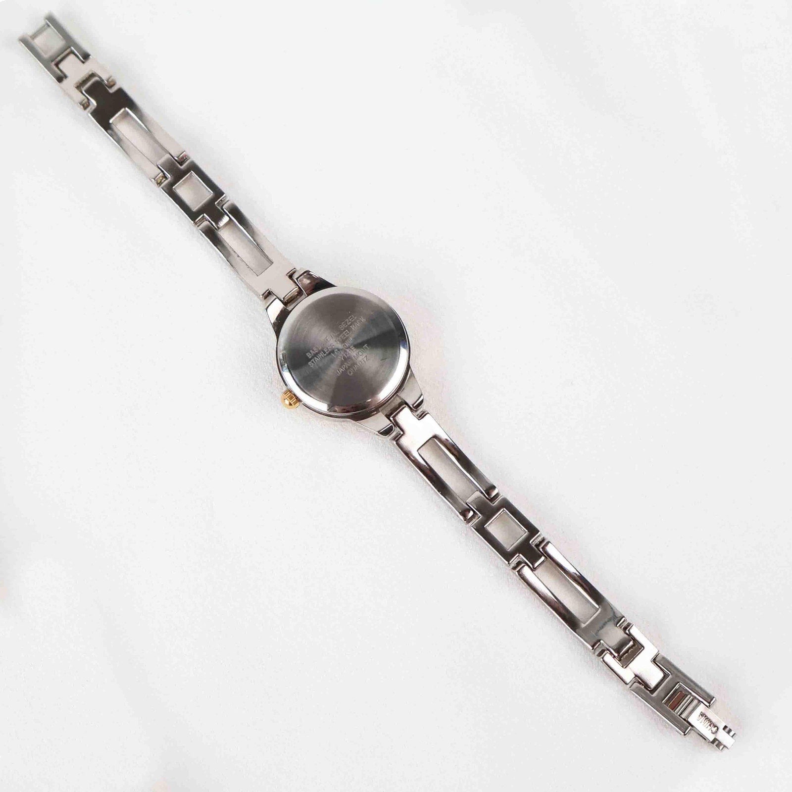 Vintage Two Tone Liz Claiborne Watch with Round Face
